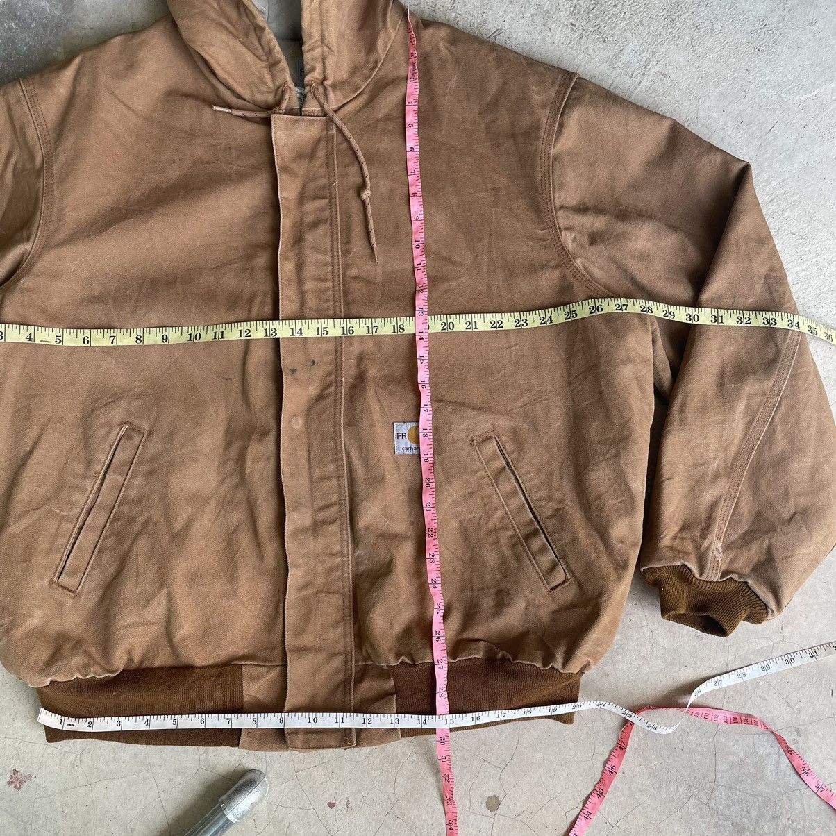 Carhartt Vintage 90s Carhartt FR Detroit Hoodie Fullzipper Jacket Size US XL / EU 56 / 4 - 19 Thumbnail