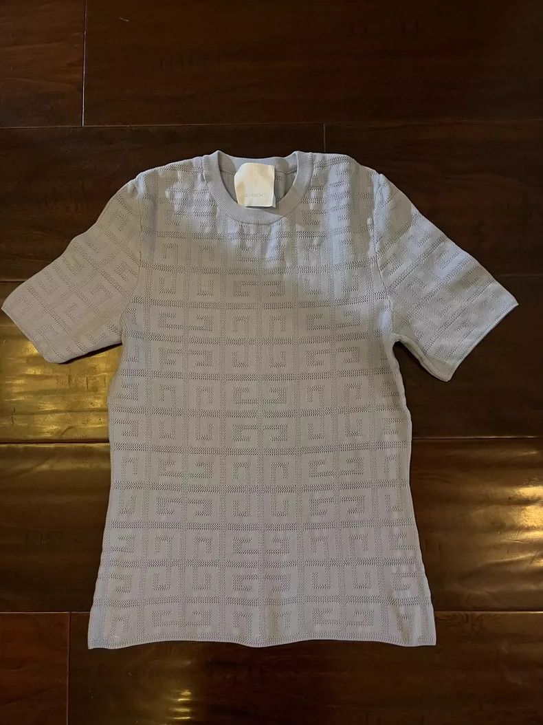 Givenchy Givenchy Knit Short Sleeve Misty Blue M Size US M / EU 48-50 / 2 - 2 Thumbnail
