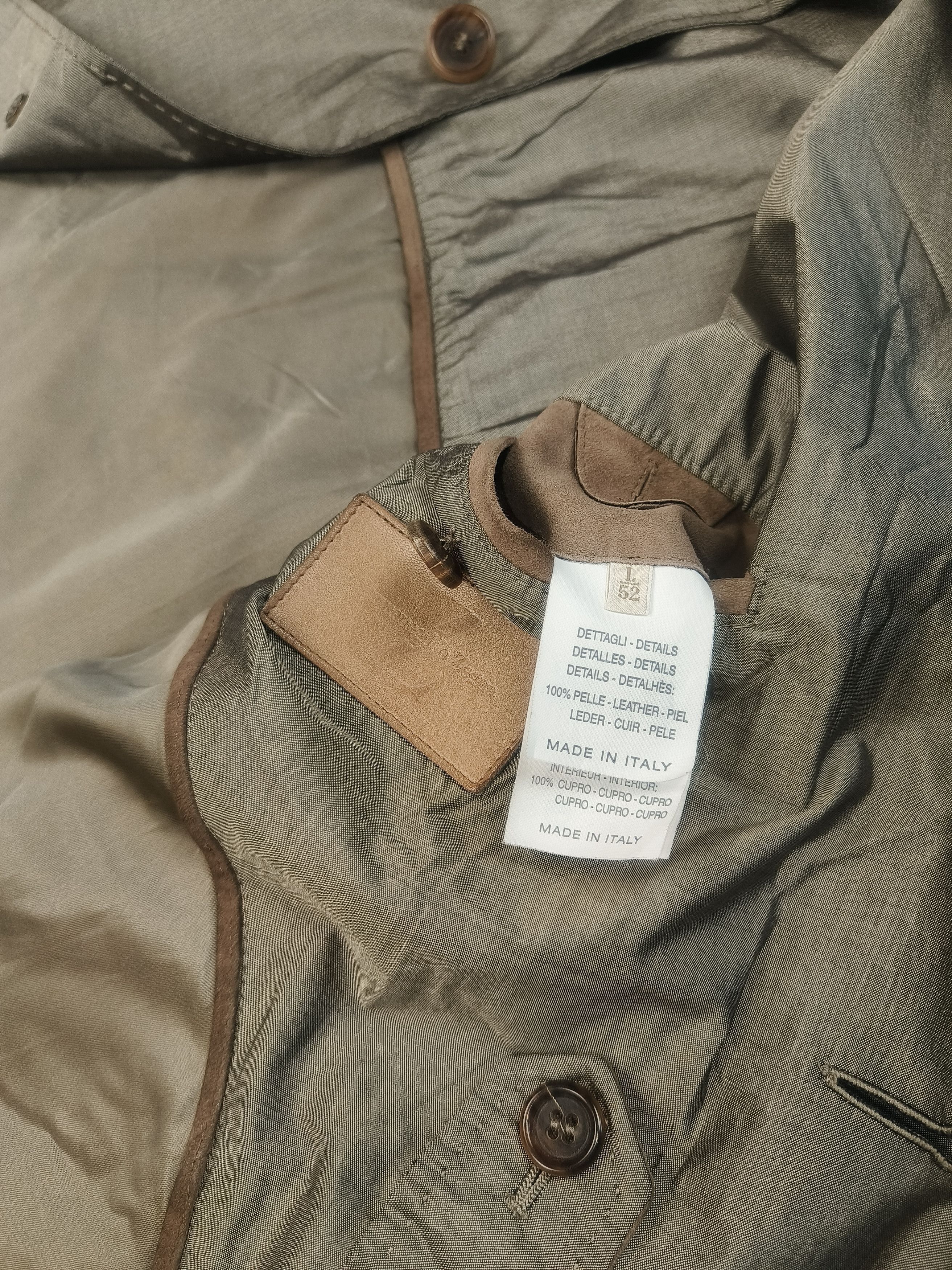 Ermenegildo Zegna Ermenegildo Zegna Vtg Silk Blend Light Car Coat Jacket Size US L / EU 52-54 / 3 - 3 Thumbnail