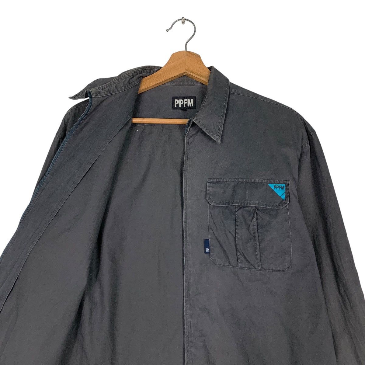 PPFM PPFM Single Pocket Gray Casual Jacket #1238-C56 Size US M / EU 48-50 / 2 - 10 Thumbnail