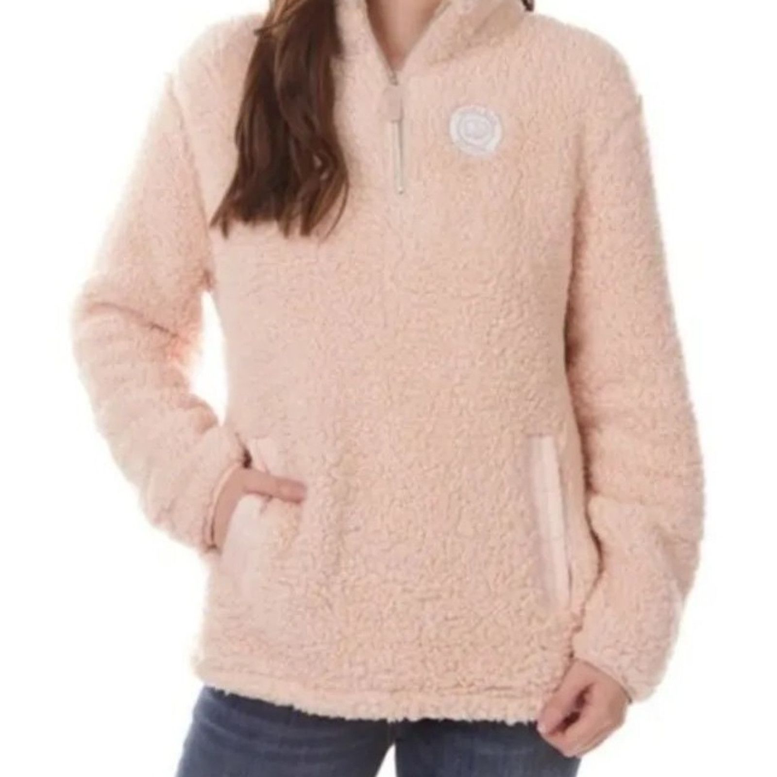 Alessandro Dell'acqua Ivory Ella Quarter Zip Sherpa Pullover Sepia Size M A001355 Size M / US 6-8 / IT 42-44 - 2 Thumbnail
