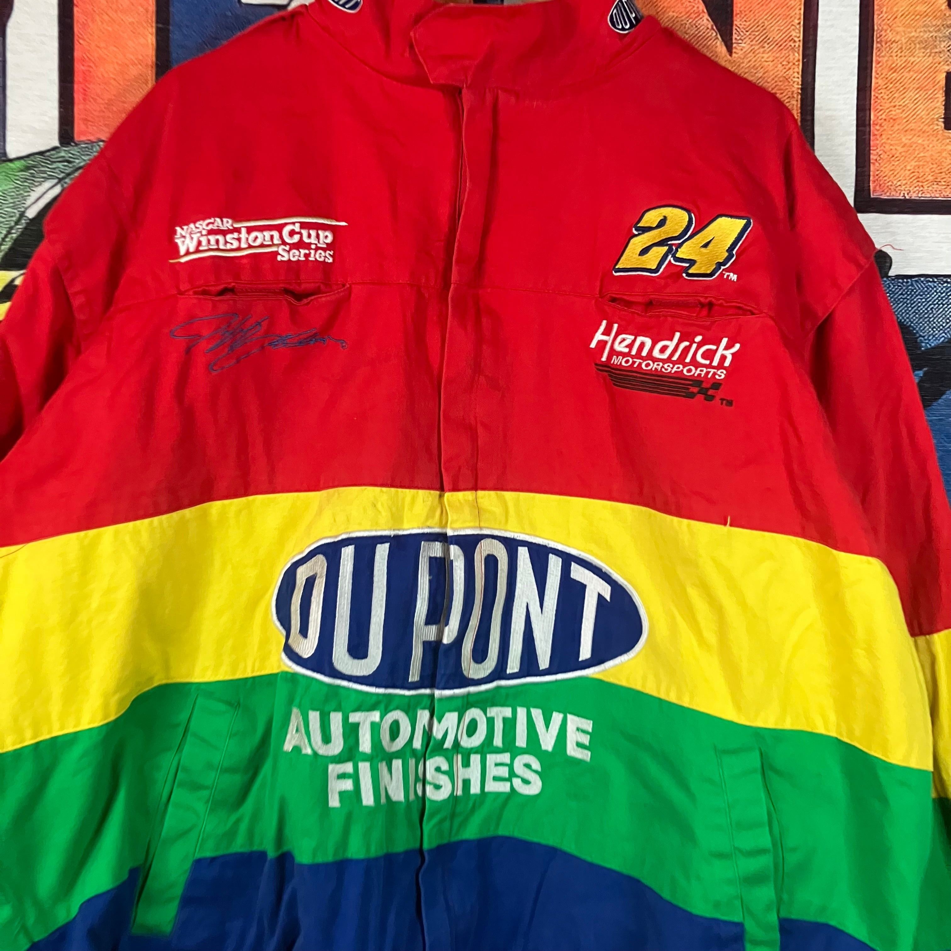 Chase Authentics × NASCAR × Vintage Vintage 90s Y2K Chase Authentics DuPont Racing Rainbow Zip U Size US XXL / EU 58 / 5 - 5 Thumbnail
