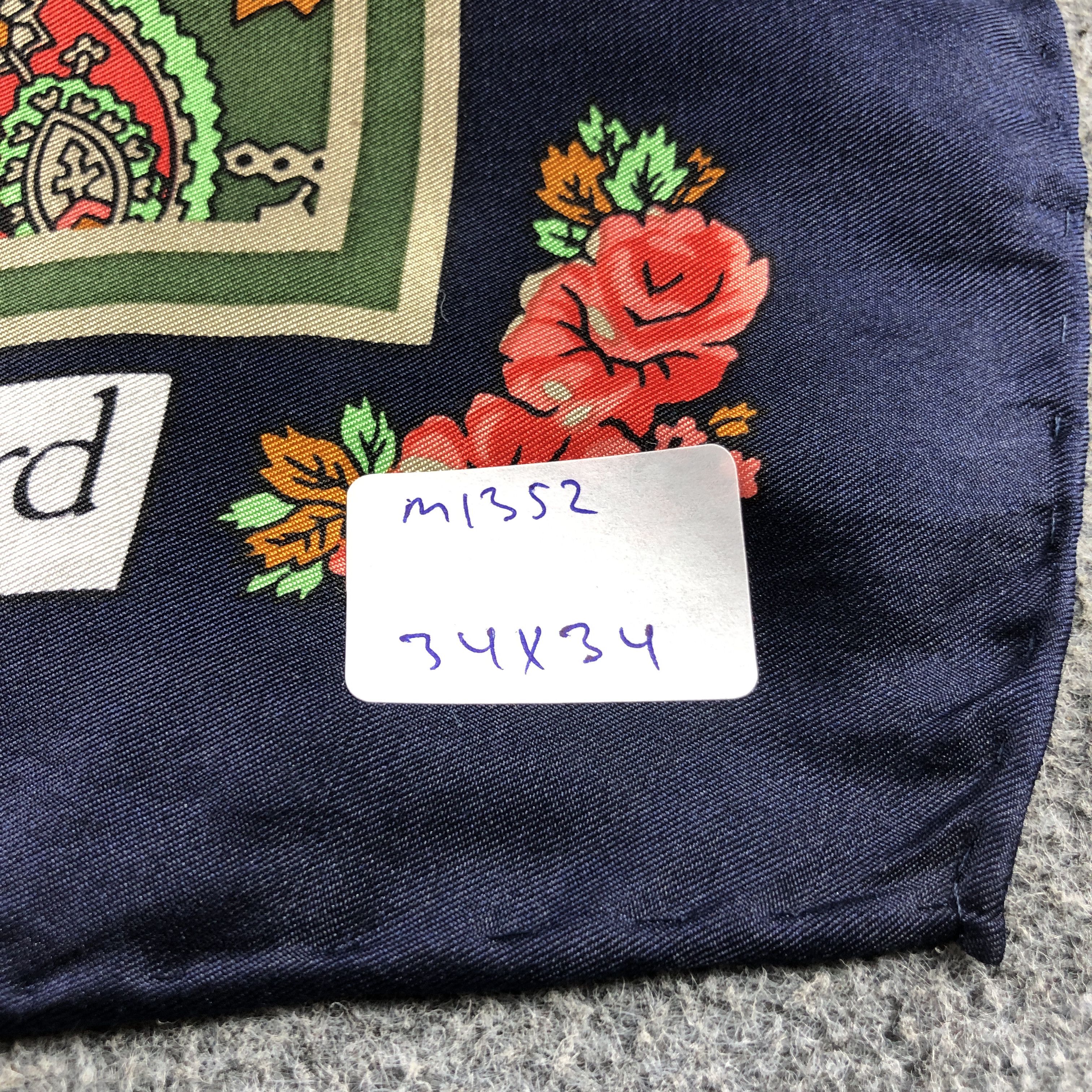 Vintage Vintage Andre Gerard Floral Hand Rolled Silk Scarf M1352 Size ONE SIZE - 9 Thumbnail