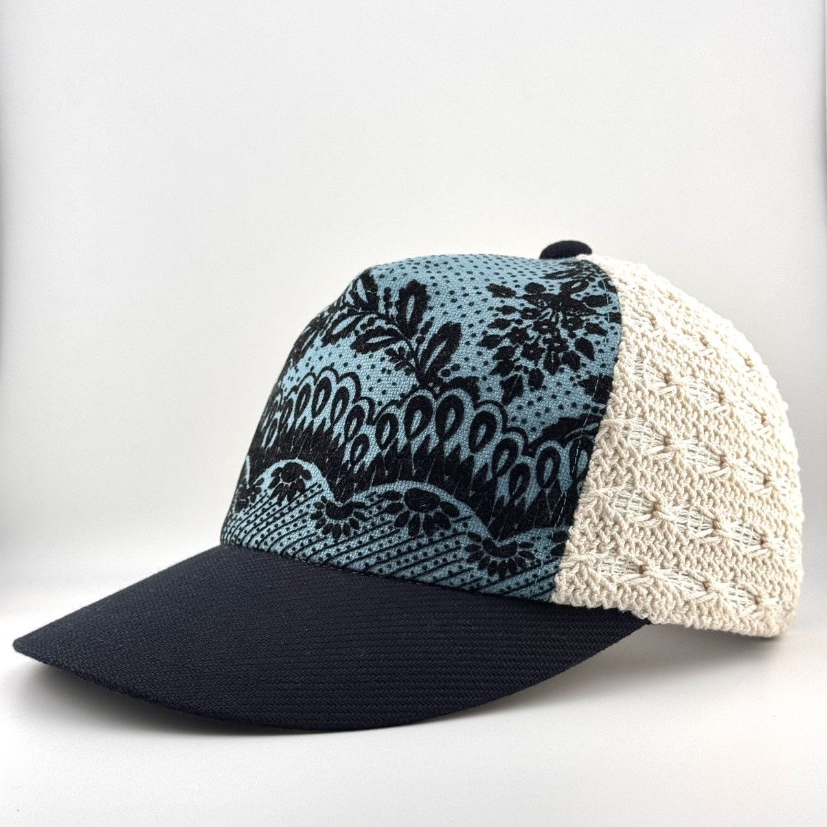 CA4LA CA4LA Japanese Artisan Cap Batik Panel Crochet Back Size ONE SIZE - 3 Thumbnail
