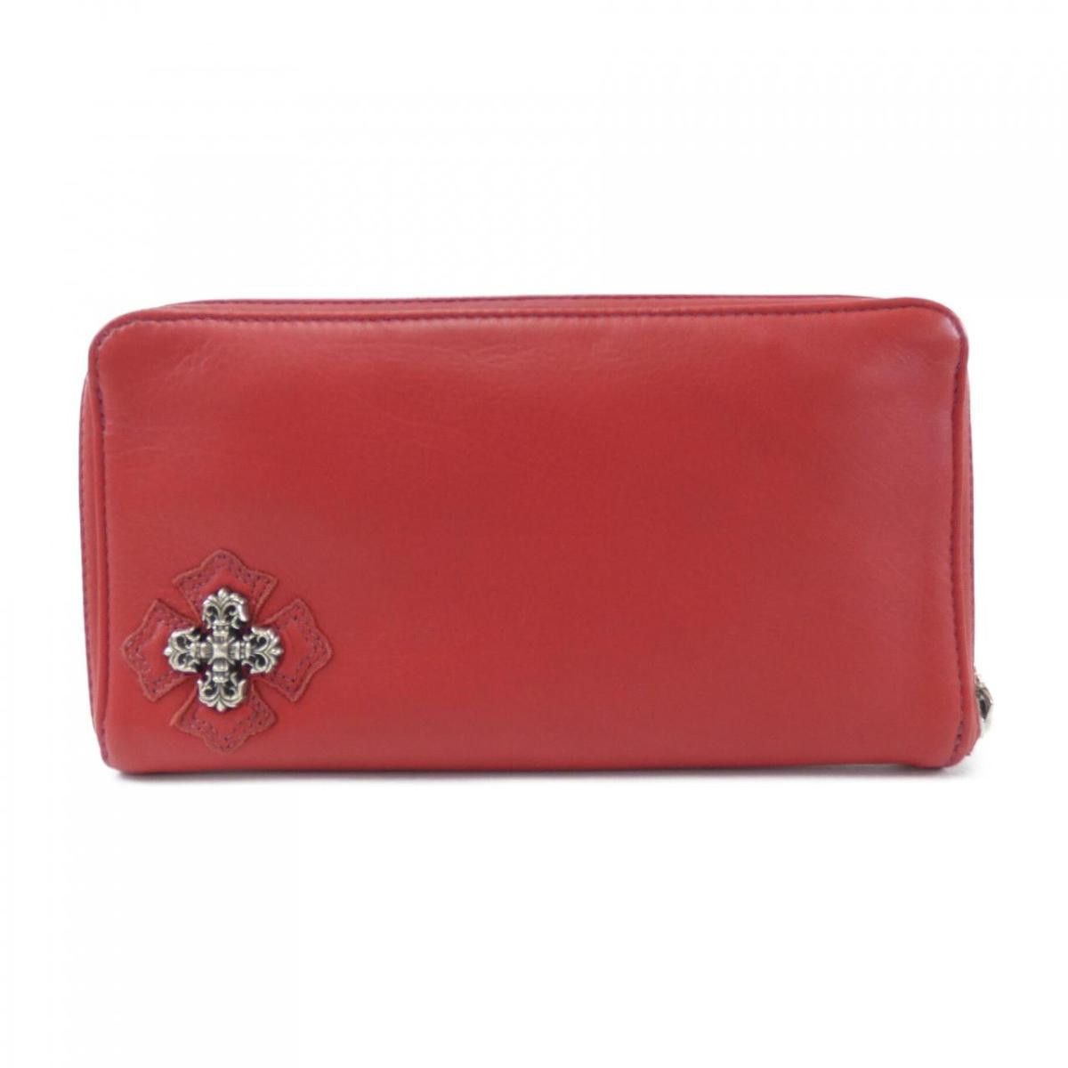image of Chrome Hearts Red Plus Clutch, Women's