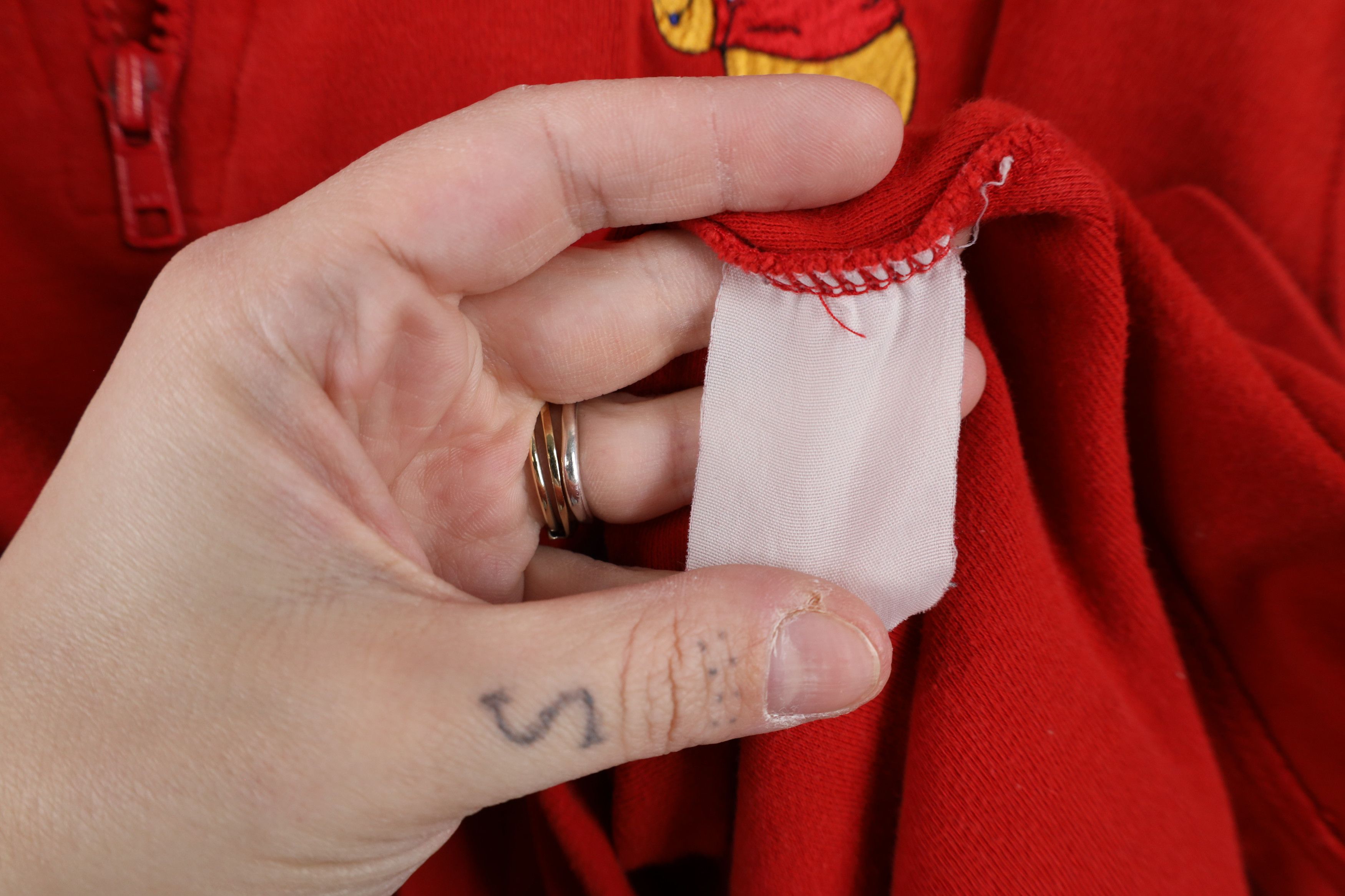 Disney × Vintage Vintage 90s Disney Winnie the Pooh Half Zip Shirt Top Red Size 3XL / US 20-22 - 12 Thumbnail