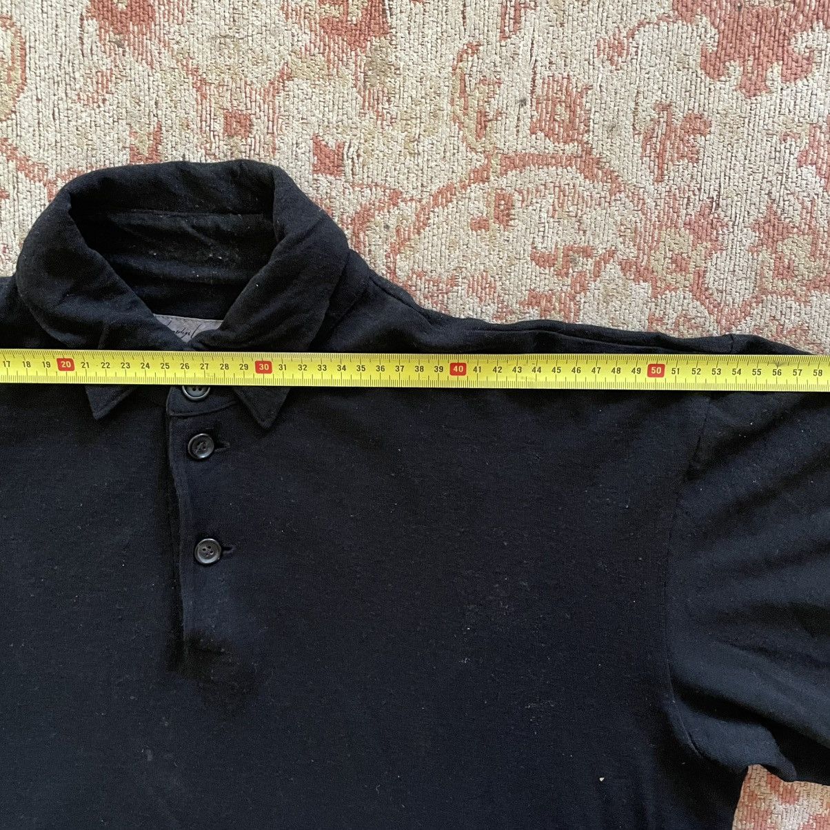 Yohji Yamamoto boiled wool longsleeve polo Size US M / EU 48-50 / 2 - 8 Thumbnail