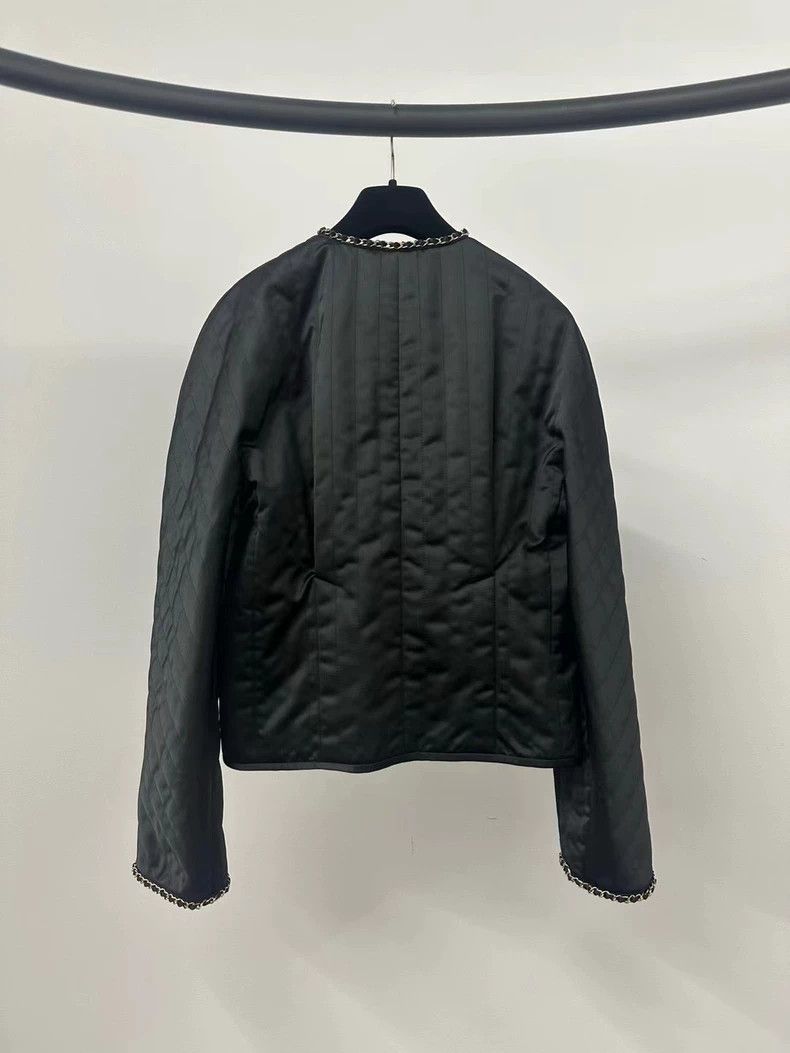 Chanel Chanel Black gold chain thin cotton jacket Size XS / US 0-2 / IT 36-38 - 6 Thumbnail
