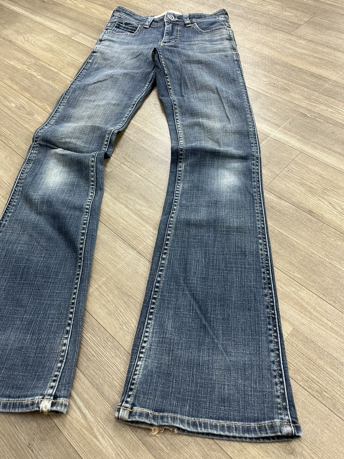 If Six Was Nine 2000s Something Edwin Flare Jeans High Street Japan Boot Cut Size US 26 / EU 42 - 3 Thumbnail