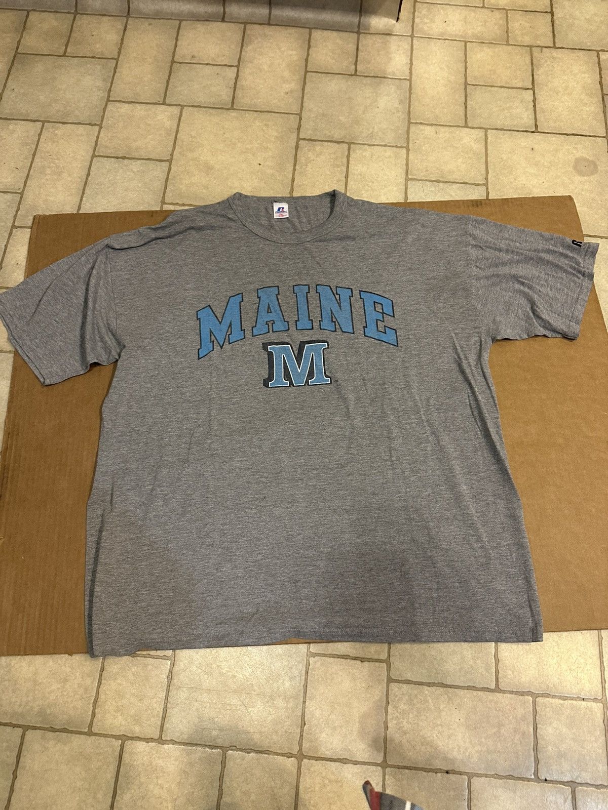 Russell Athletic × Vintage Vintage Russell athletics umaine shirt Size US XXL / EU 58 / 5 - 1 Thumbnail
