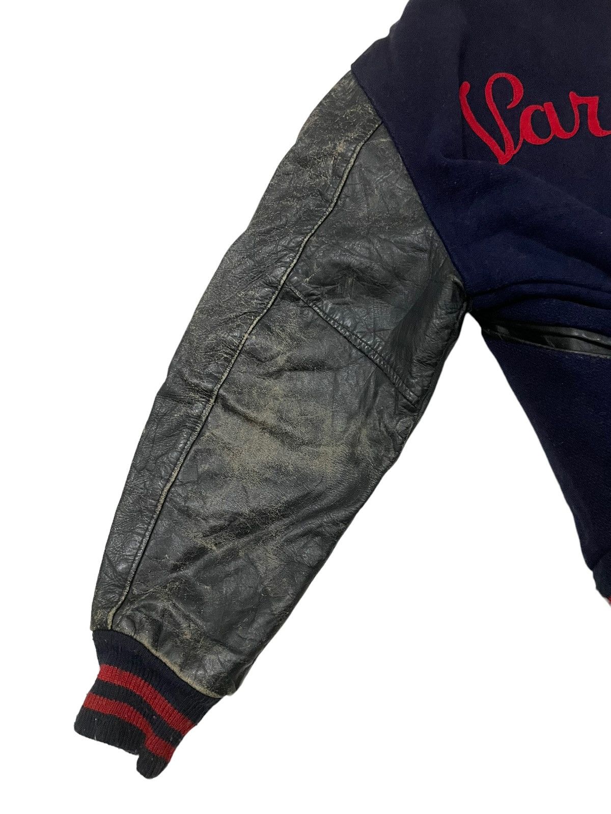 Vintage Vintage 70s Griswold Leather Sleeve Varsity Jacket Size US M / EU 48-50 / 2 - 9 Thumbnail