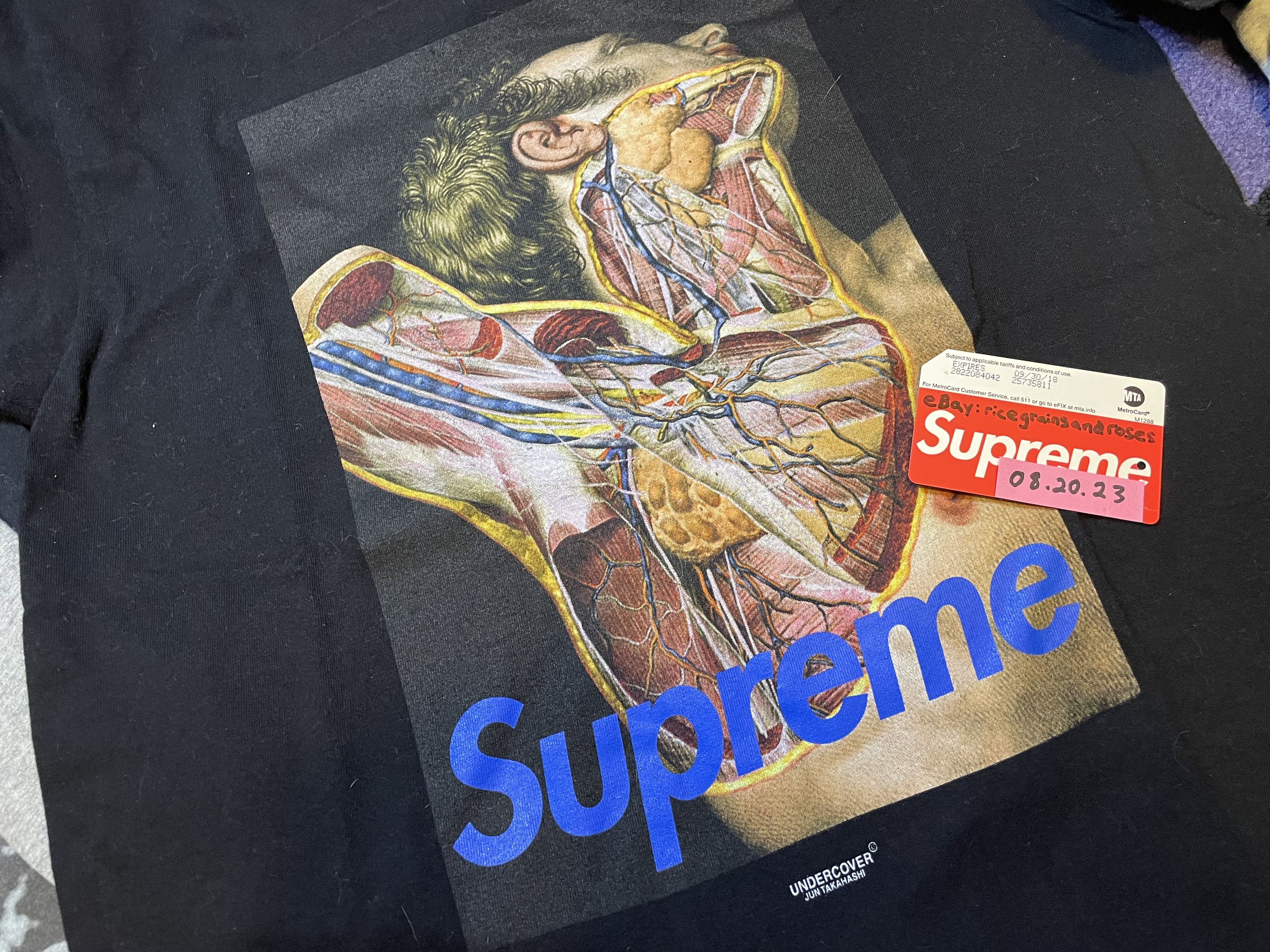 Supreme Supreme FW16 Undercover Anatomy Tee BLACK - Medium | Grailed