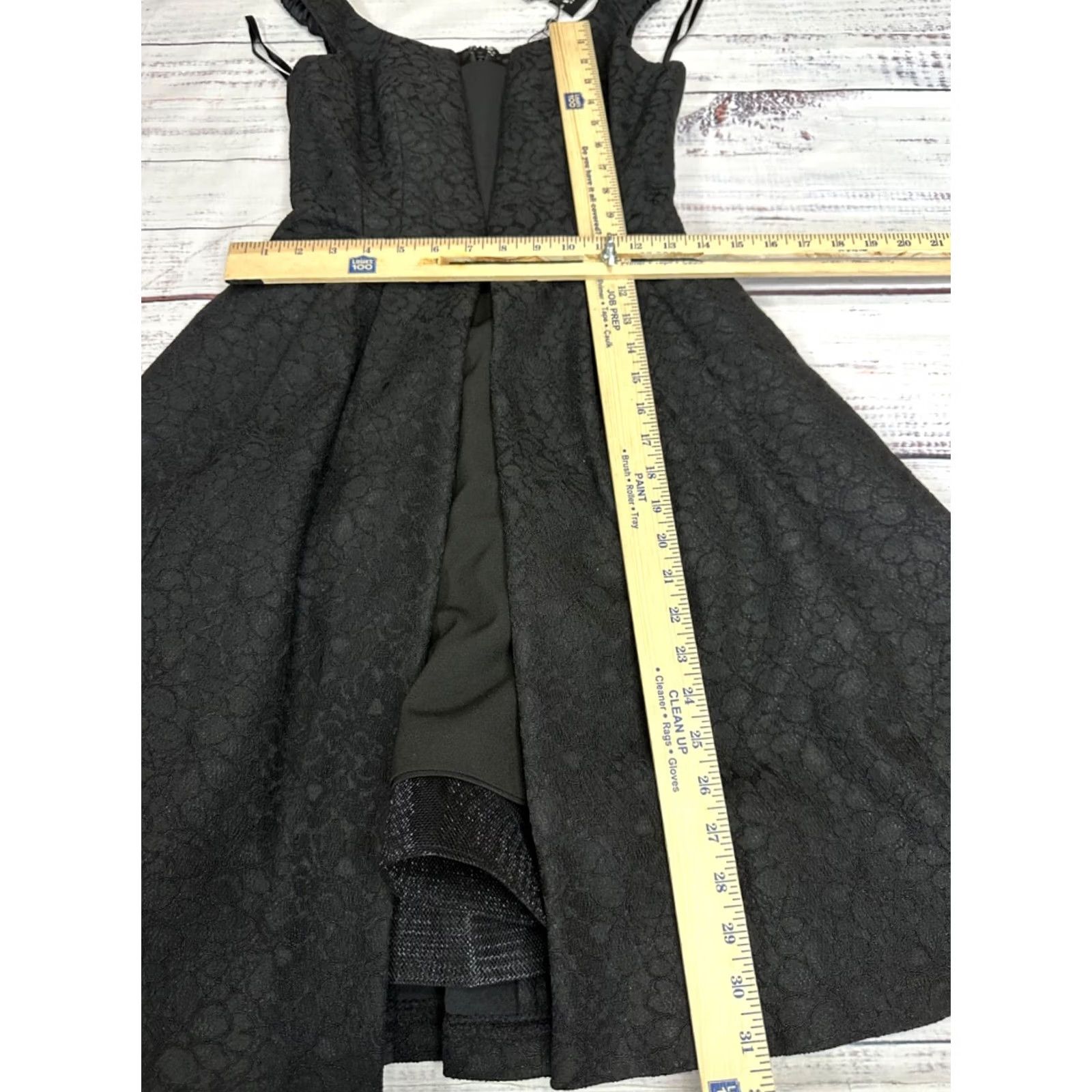 White House Black Market White House Black Market Dress Womens Fit & Flare Sz 0P Black Lined Sleeveless Knee Length Petite Size XS / US 0-2 / IT 36-38 - 2 Thumbnail