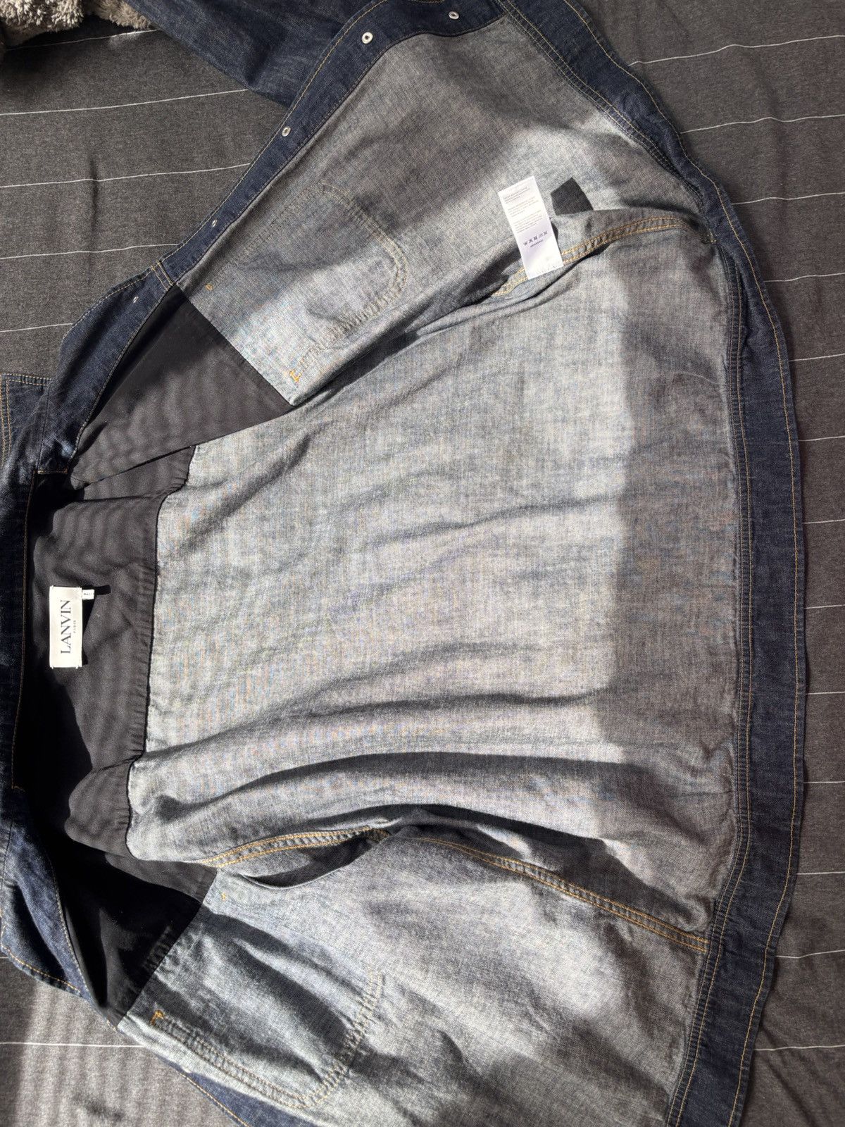 Lanvin Lanvin Blue denim crop jacket Size US XL / EU 56 / 4 - 8 Thumbnail