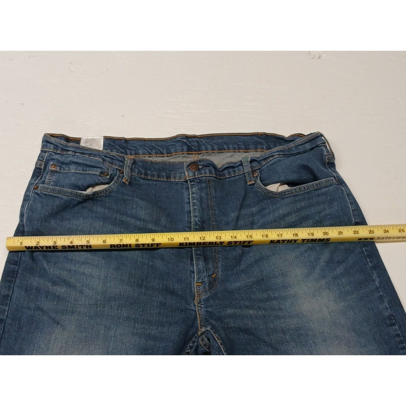 Levi's Levi Strauss (42x32) Relaed Boot Cut Casual Blue Denim Jeans Size US 42 / EU 58 - 5 Thumbnail