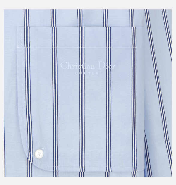 Dior o1w1db10625 Christian Dior Embroidery Shirt in Blue Size US M / EU 48-50 / 2 - 3 Thumbnail