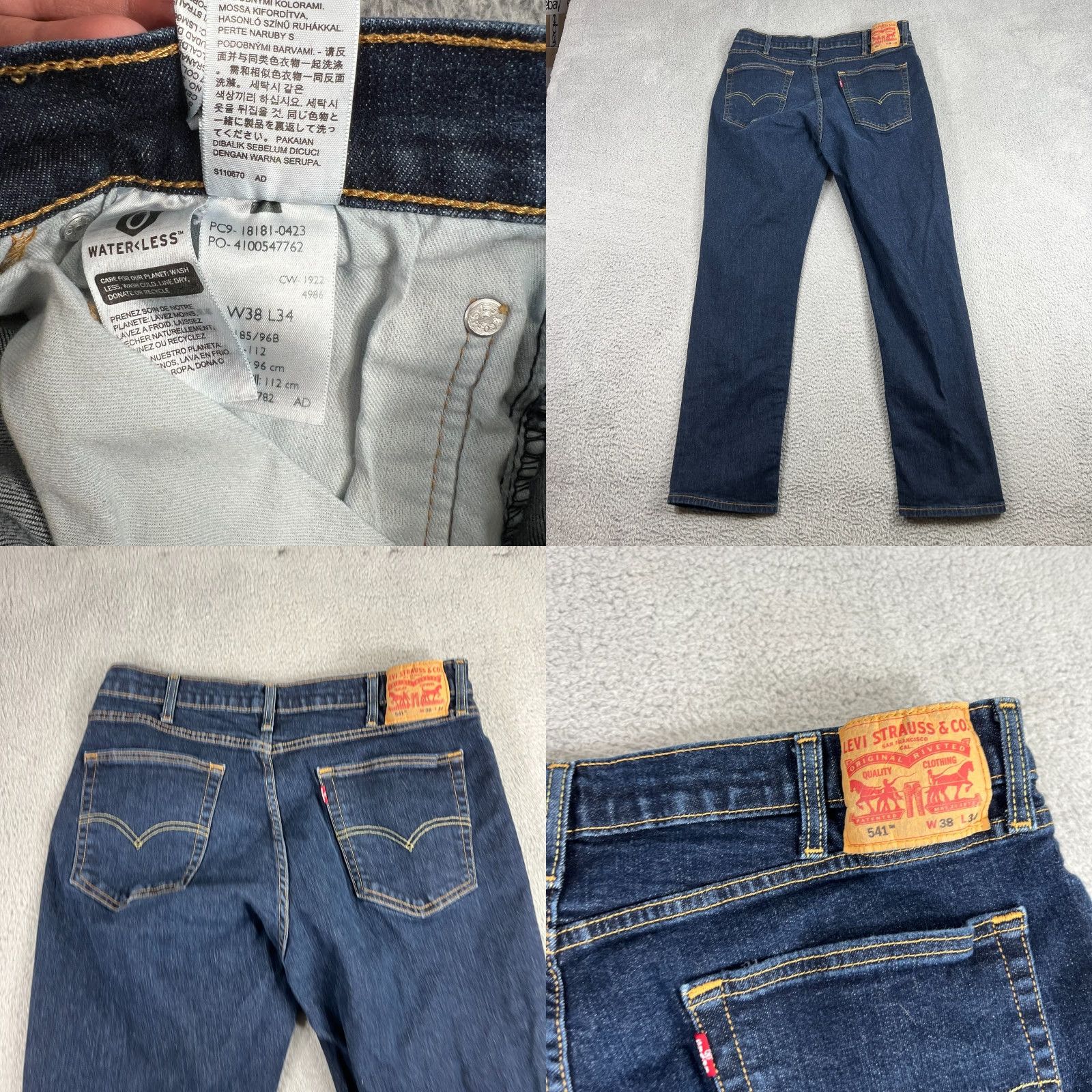 Levi's Levi's 541 Men’s 38x34 Jeans Athletic Tapered Fit Dark Wash Denim 5-Pocket Men’s G Size US 38 / EU 54 - 8 Thumbnail