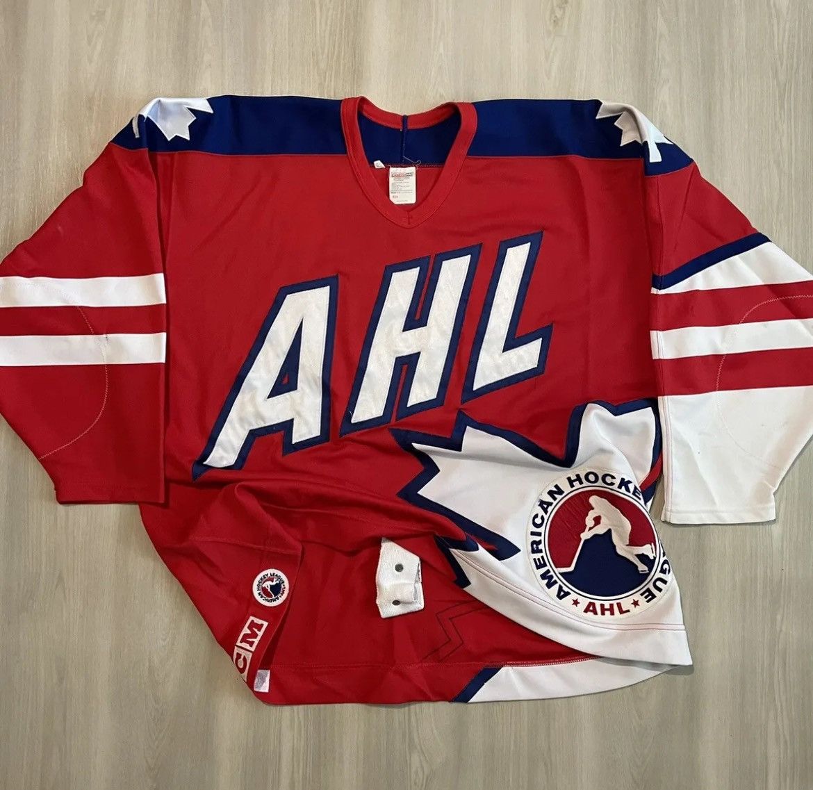 Ccm × NHL × Vintage CCM Team Canada 1996 AHL All-star Hockey Jersey Red 56 Size US XL / EU 56 / 4 - 1 Thumbnail