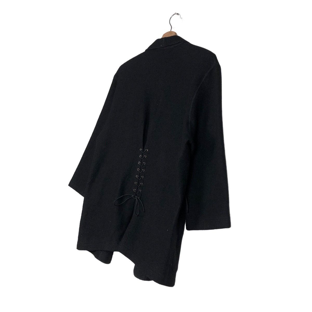 Issey Miyake 🔥Rich Black Punk Design Jacket Bondage Junko Koshino Size US M / EU 48-50 / 2 - 9 Thumbnail