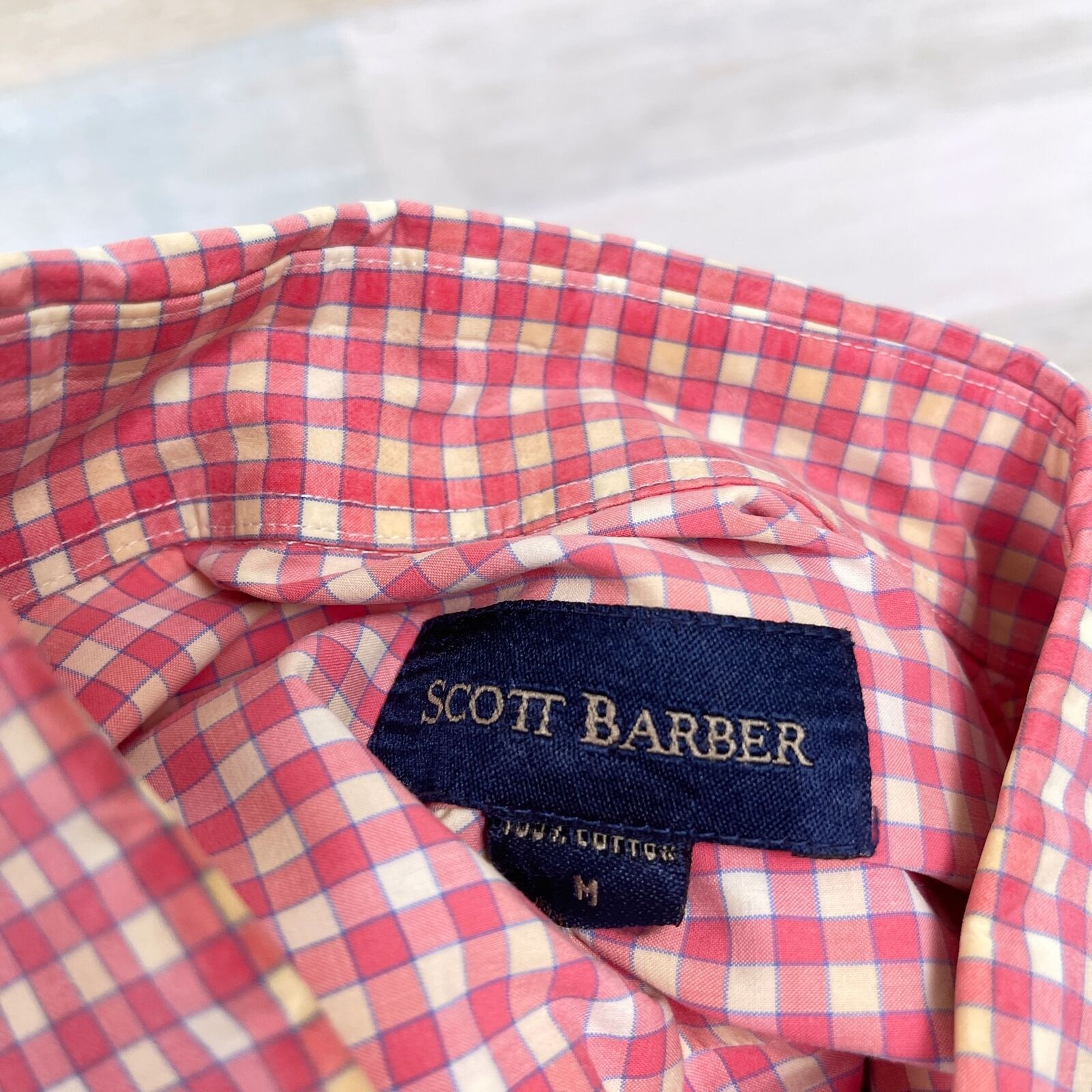 Scott Barber Scott Barber Long Sleeve Button Down Shirt Pink Mens M Size US M / EU 48-50 / 2 - 5 Thumbnail