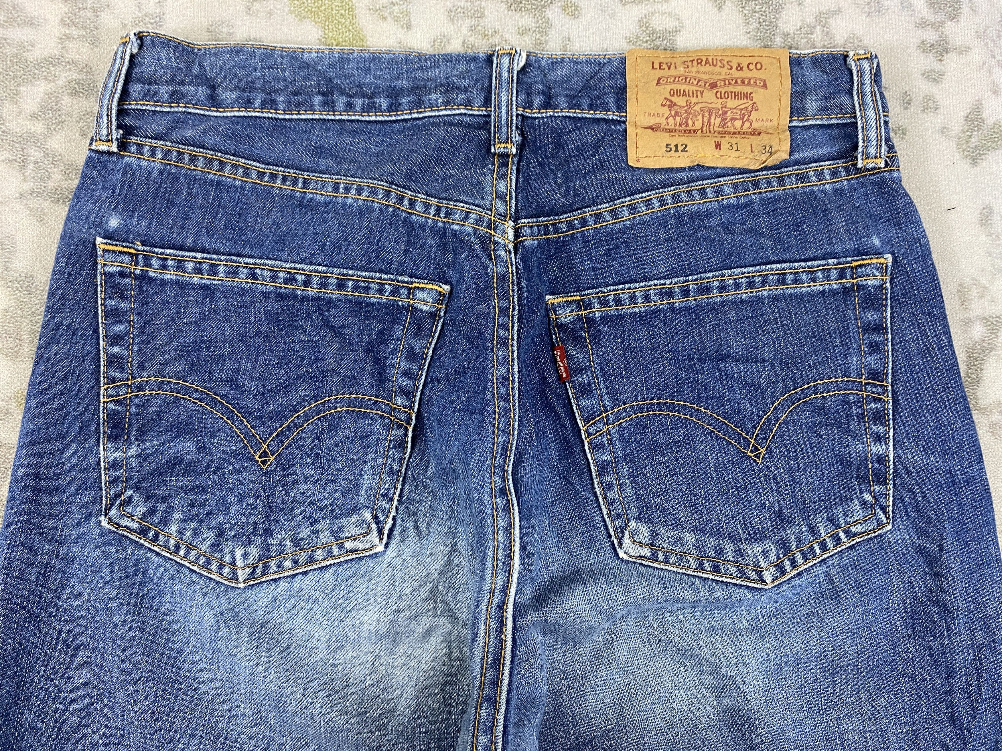 Levi's Vintage Levi's 512 Faded Blue Jeans 30x27.5 Denim-JN3871 Size US 30 / EU 46 - 5 Thumbnail