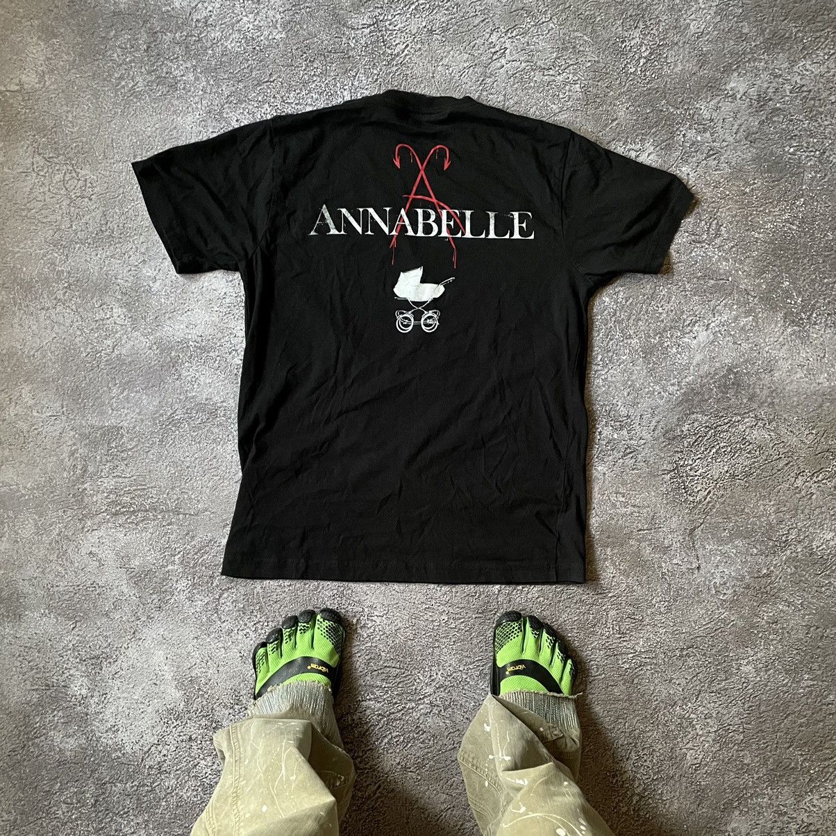 Vintage Vintage 00s Annabelle Graphic Tee Horror Dark Grunge Boxy M Size US M / EU 48-50 / 2 - 6 Thumbnail