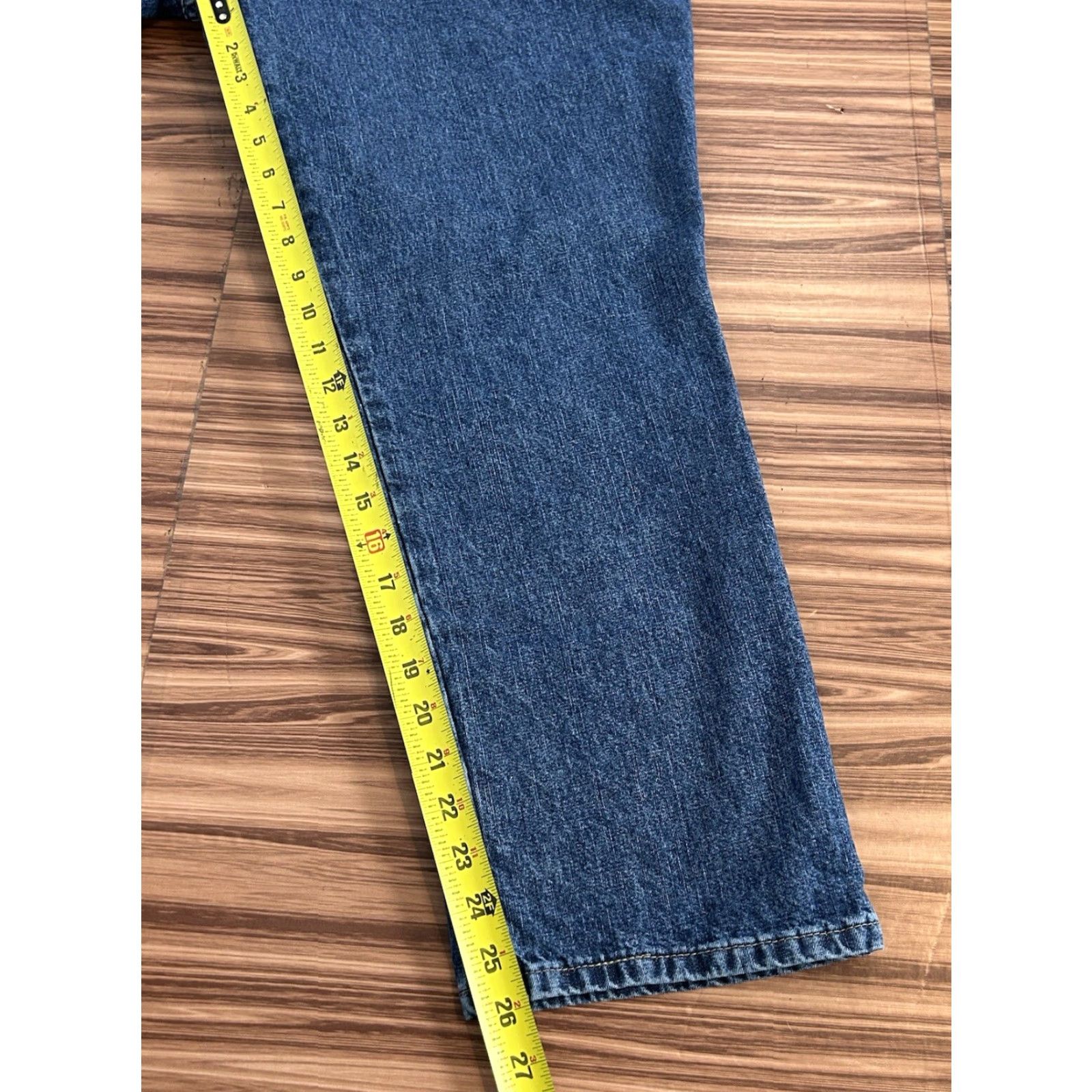 Lee NWT Lee Livia Denim Jeans Relaxed Fit Straight Size 16 Wide Petite Blue Women Jeans Solid 16 Petite Size 38" / US 16 / IT 52 - 3 Thumbnail