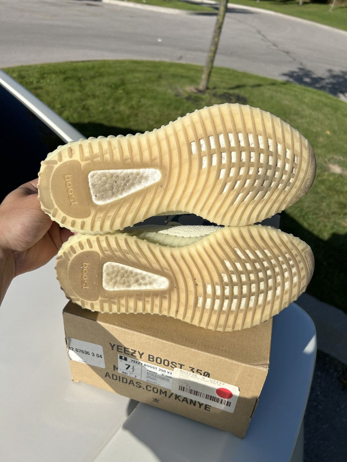 Adidas × Kanye West Adidas Yeezy Boost 350 V2 Butter Size US 7.5 / EU 40-41 - 5 Thumbnail