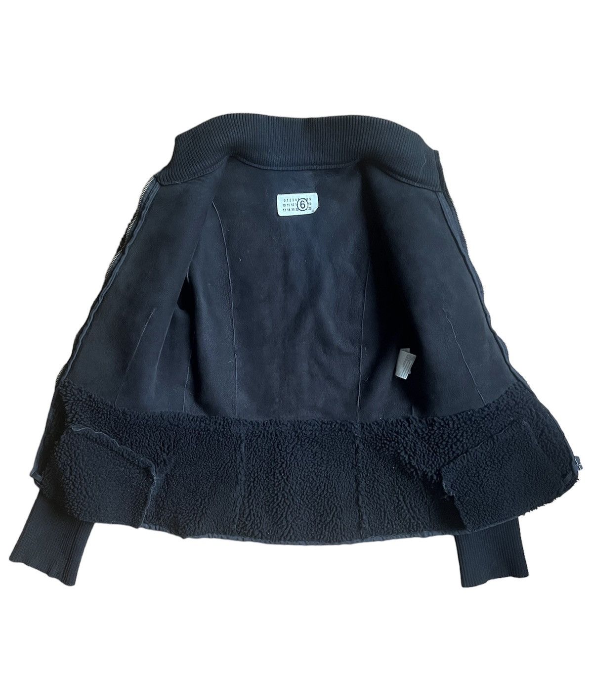 Maison Margiela MM6 Fuzzy Wool Suede Leather Jacket Size S / US 4 / IT 40 - 2 Thumbnail