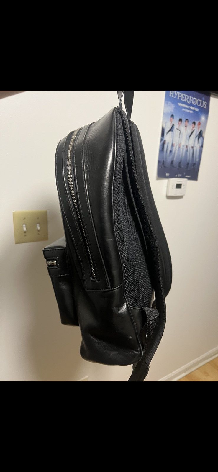 Off-White Off-White Varsity Patch Leather Backpack Size 40 - 4 Thumbnail