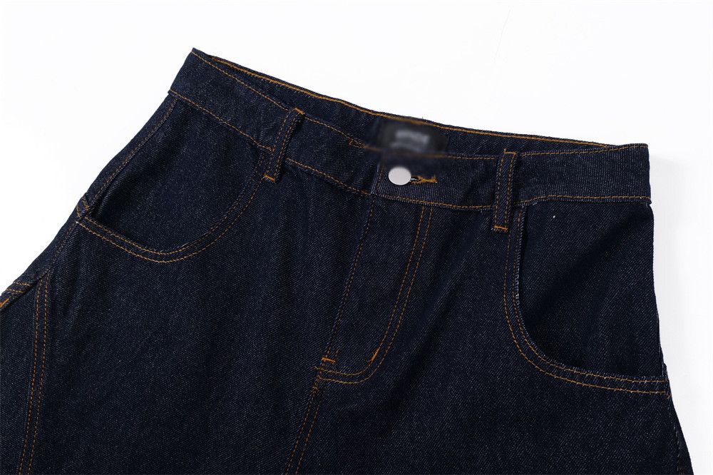 Japanese Brand × Jean Men's irregular pocket cargo denim shorts Size US 32 / EU 48 - 4 Thumbnail