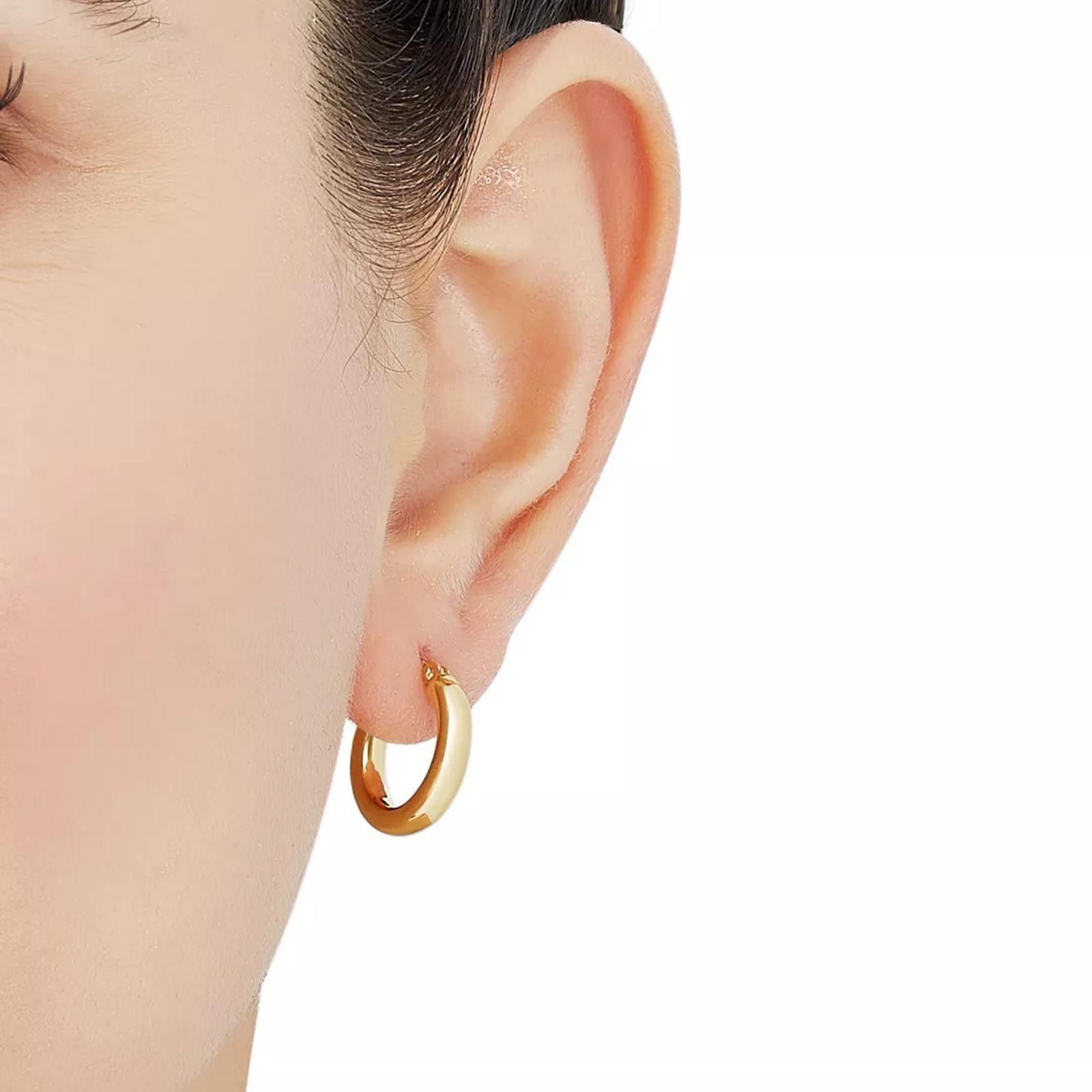 Giani Bernini Macy's Giani Bernini Polished Tube Hoop Earrings, 15mm Size ONE SIZE - 5 Thumbnail