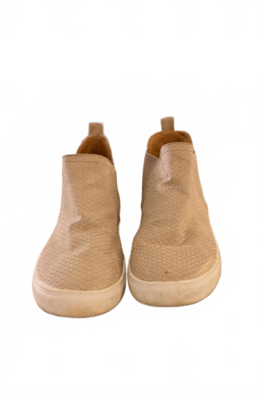 Unknown London Beige Slip-On Casual Shoes with Textured Upper Girls 7 Size US 7 / IT 37 - 1 Thumbnail