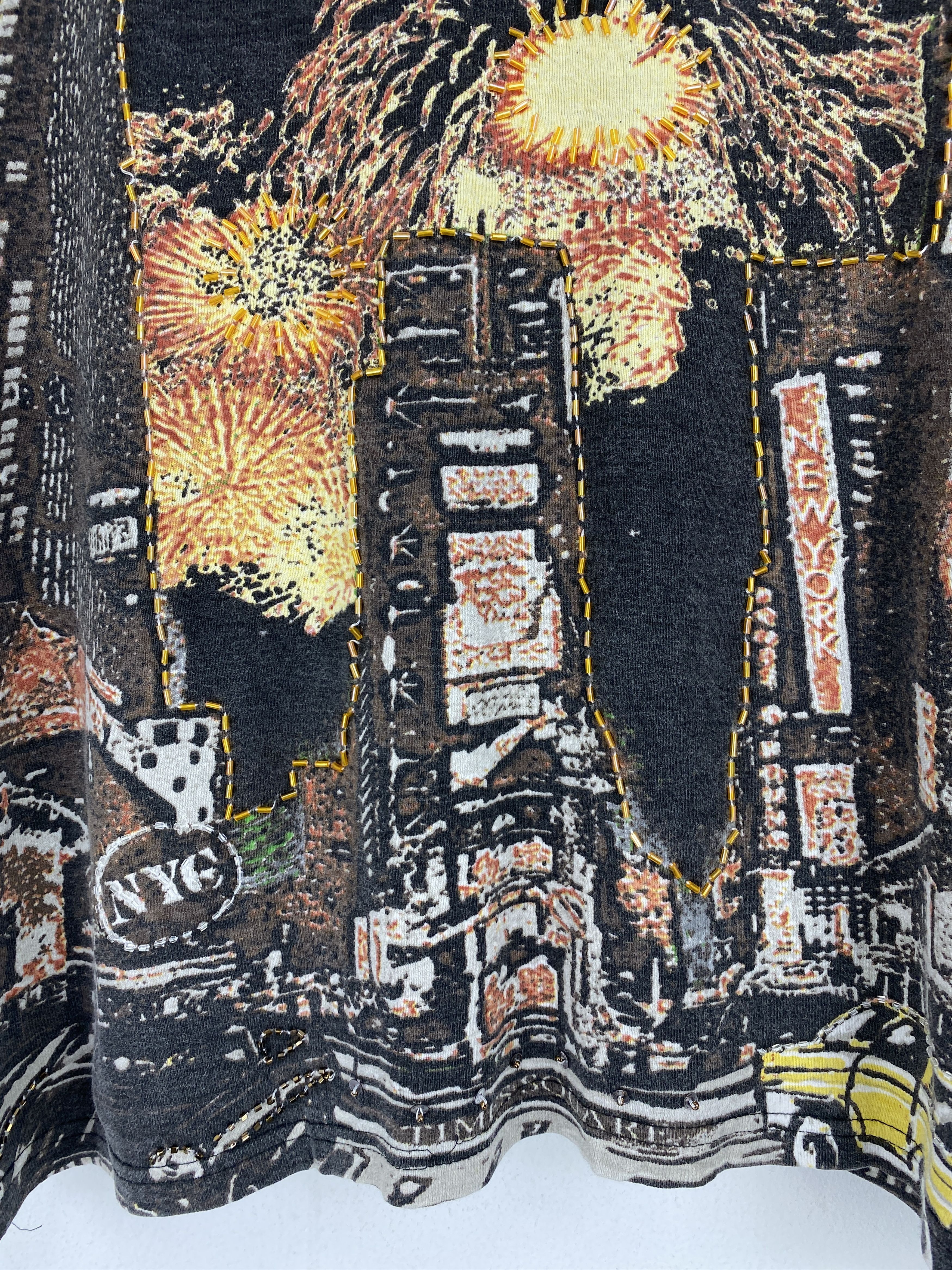 Vintage Vintage June Ashley New York City Sky Line Art Tee TA0696 Size US XXL / EU 58 / 5 - 10 Thumbnail