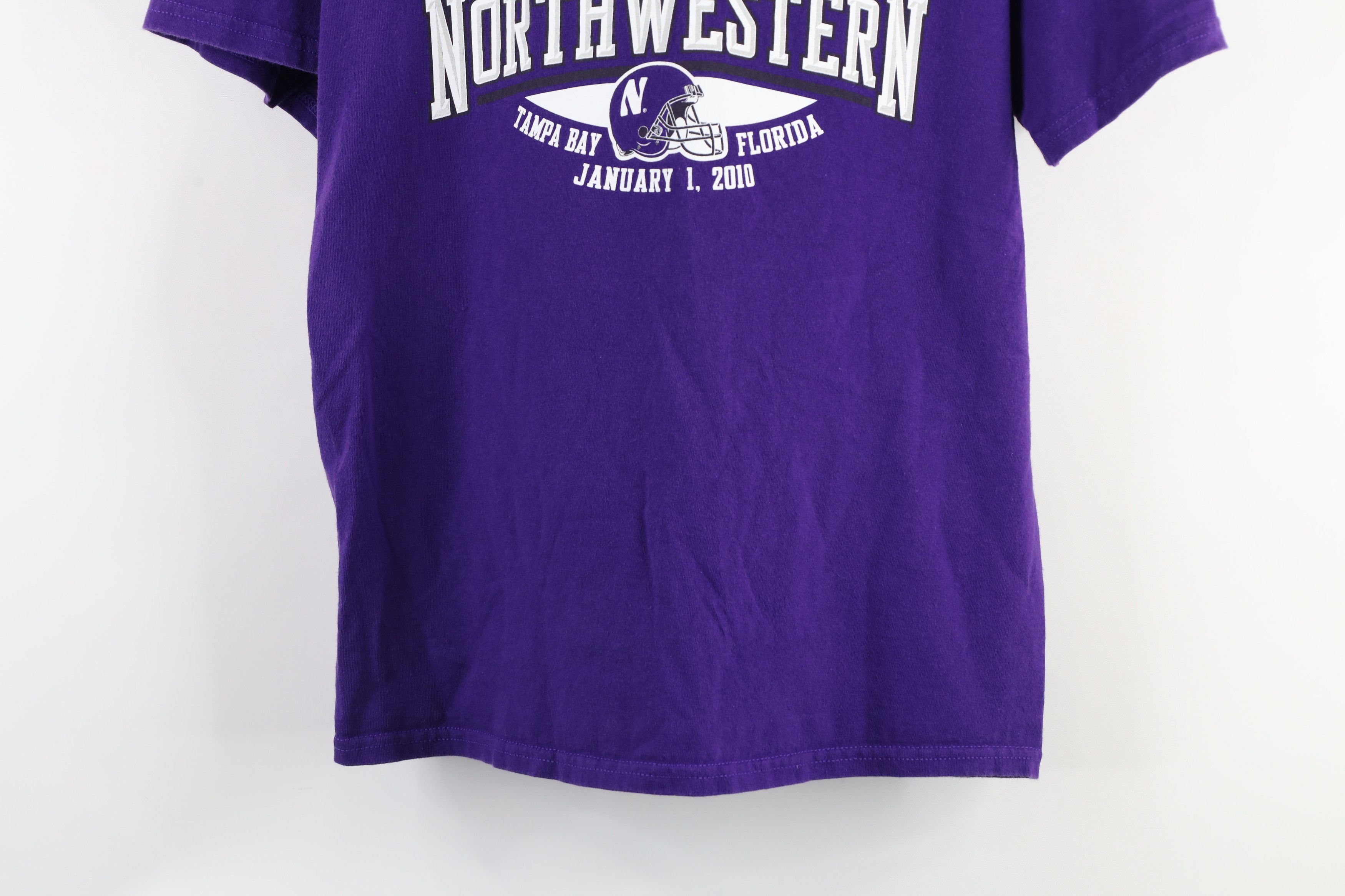 Adidas × Vintage Adidas Outback Bowl Northwestern University Football T-Shirt Size US S / EU 44-46 / 1 - 3 Thumbnail