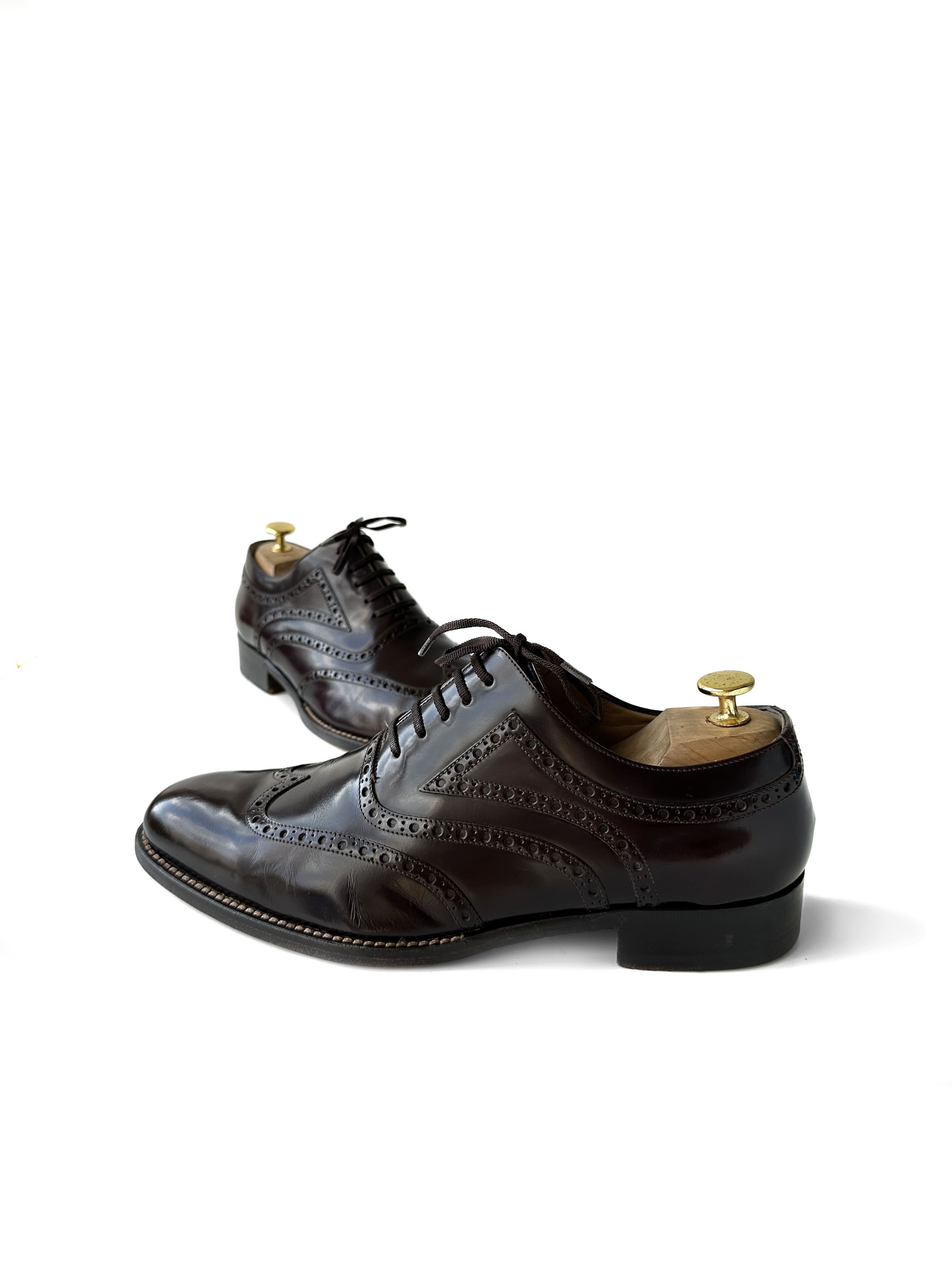 Gucci Gucci dark brown brogue shoes Size US 9 / EU 42 - 5 Thumbnail