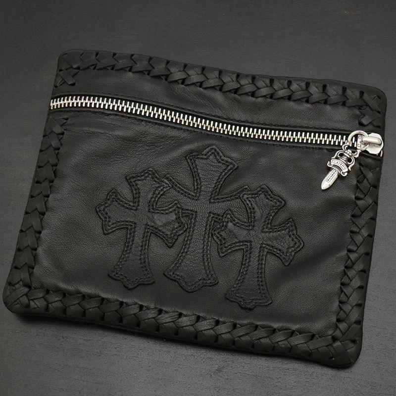 Chrome Hearts Chrome Hearts Cemetery Braided Zipper Clutch Size ONE SIZE - 1 Thumbnail