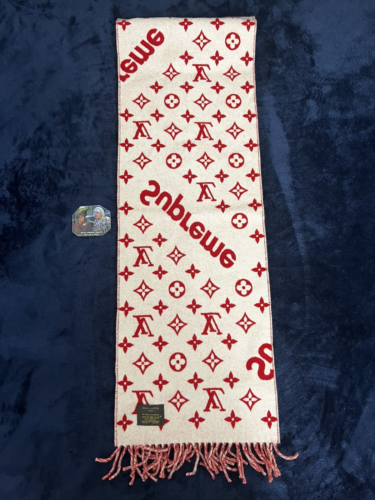 Louis Vuitton × Supreme Supreme x Louis Vuitton Monogram Scarf Size ONE SIZE - 2 Thumbnail