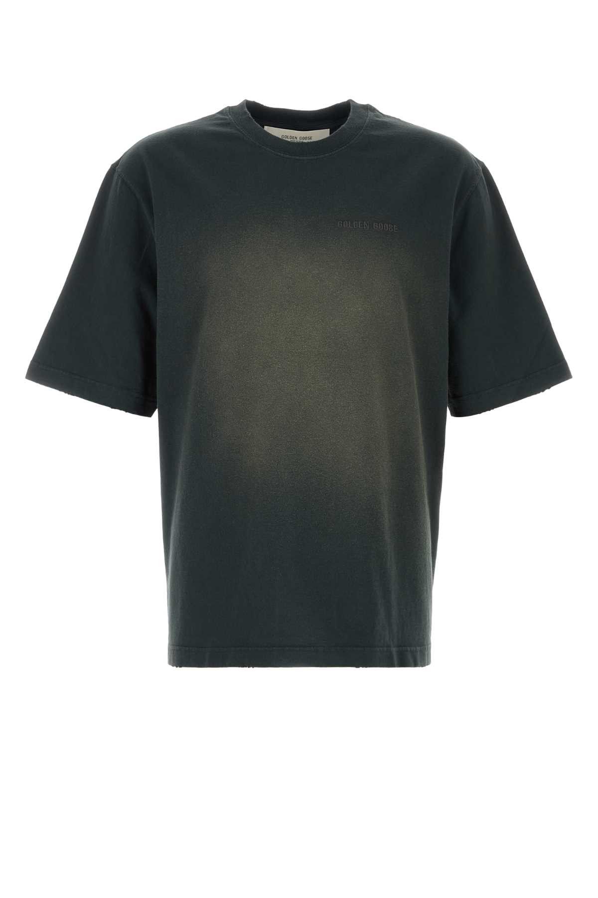 Golden Goose Charcoal Cotton T-Shirt Size US S / EU 44-46 / 1 - 1 Thumbnail
