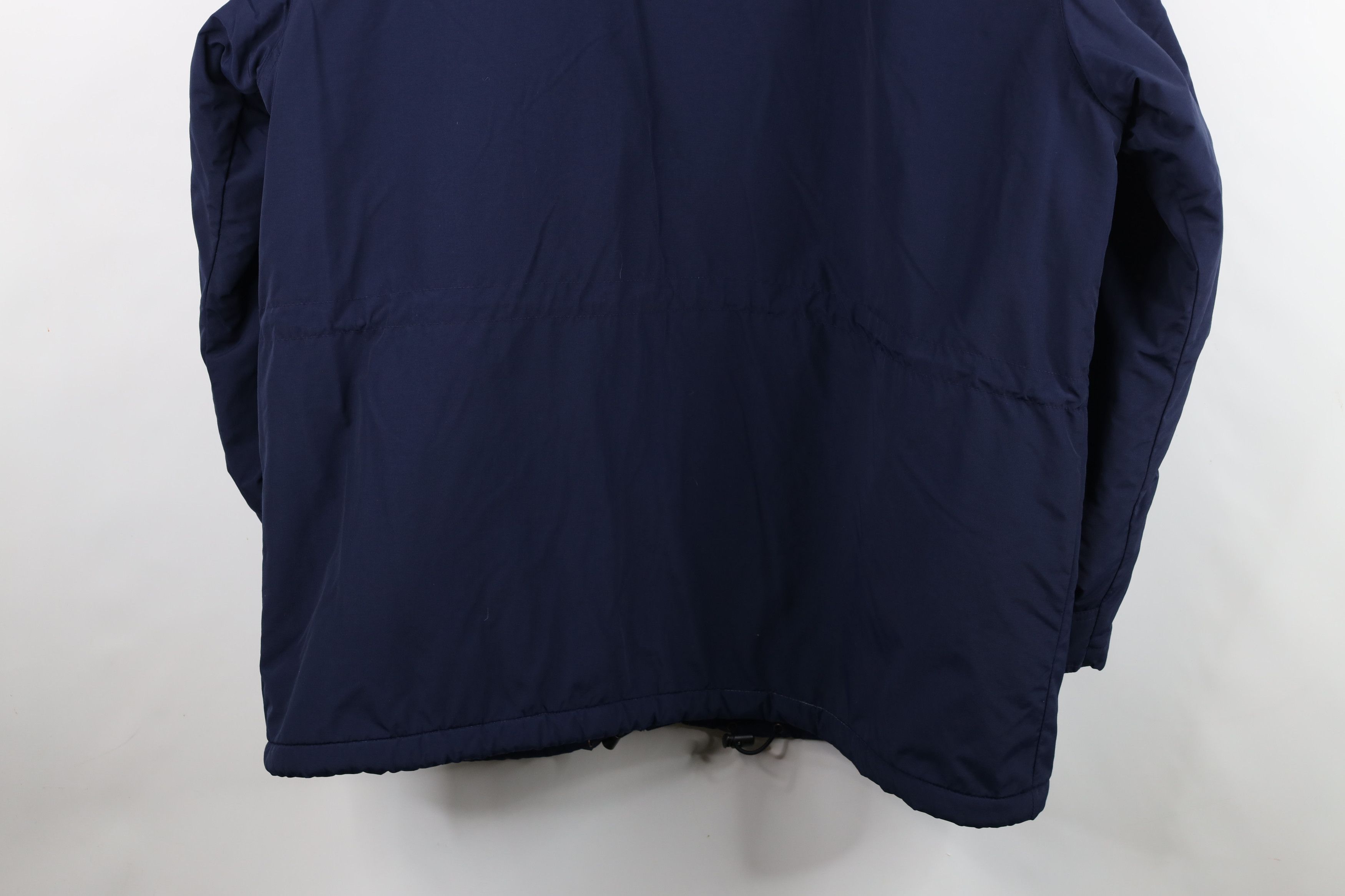 Lands' End Vintage 90s Lands End Fleece Lined Hooded Parka Jacket Blue Size US XXL / EU 58 / 5 - 13 Thumbnail