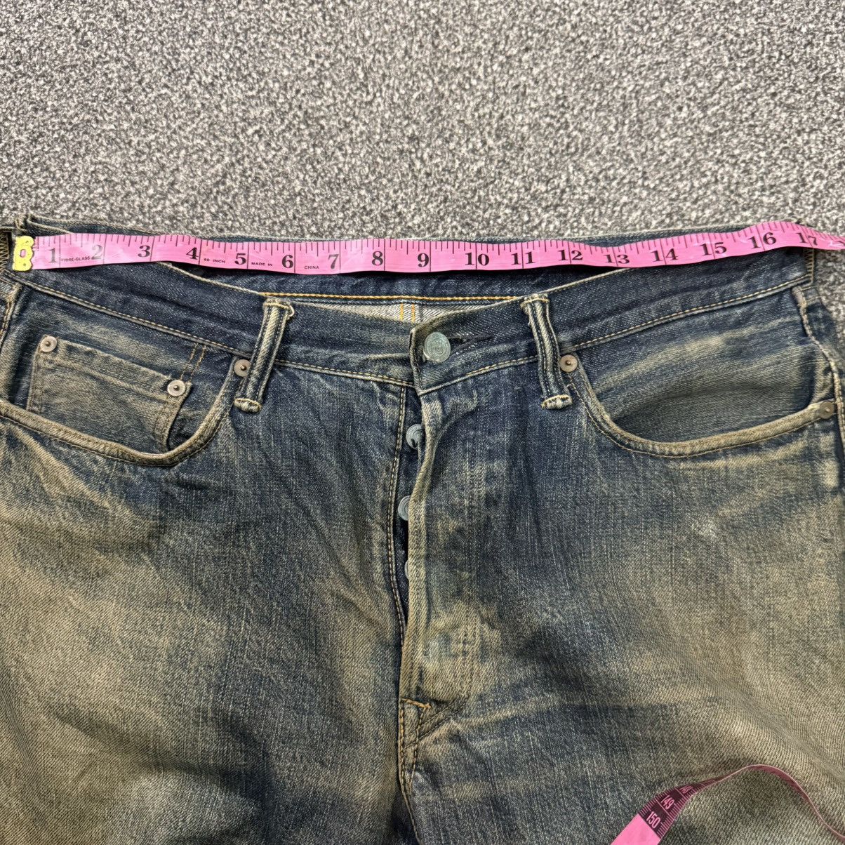 45rpm Vintage Rare Selvedge 45Rpm Indigo Dirty Wash Denim Size US 34 / EU 50 - 16 Thumbnail