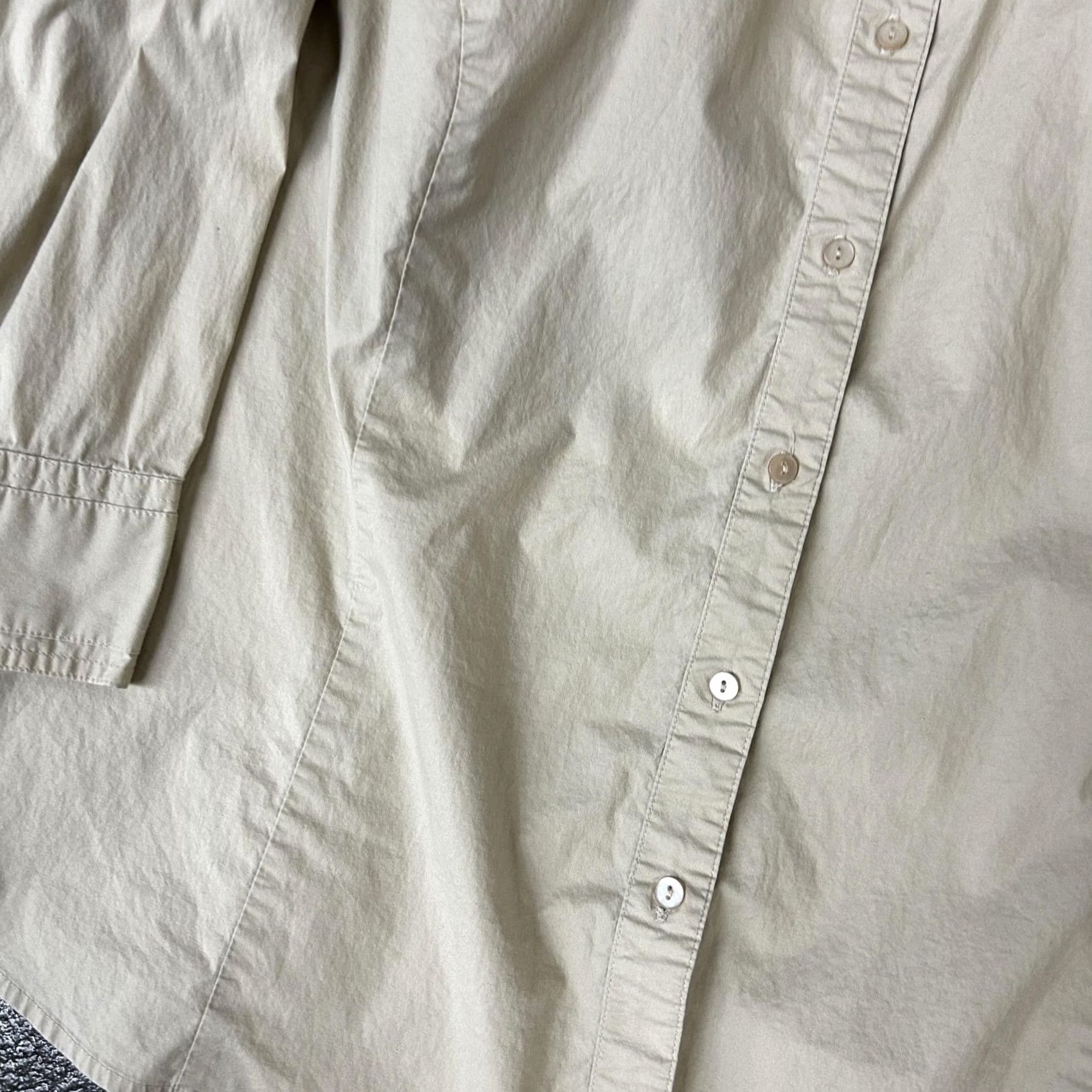 Vintage VINTAGE? No — St. Johns Bay Shirt Womens 1X Tan Khaki Stretch Button Front Collared Blouse Size XL / US 12-14 / IT 48-50 - 2 Thumbnail