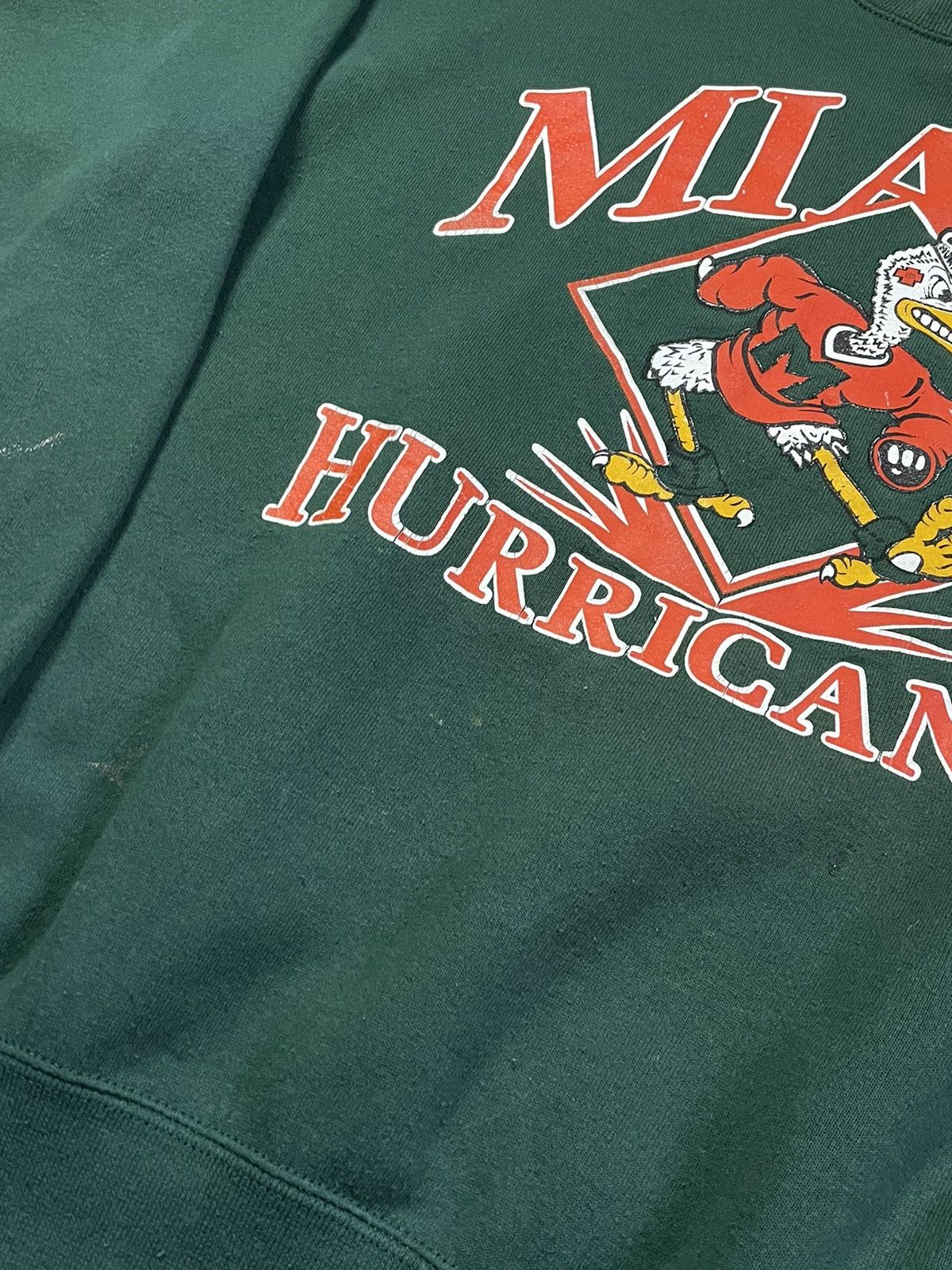 Vintage Vintage 90’s Miami Hurricanes University Sportwear Fade RARE Size US M / EU 48-50 / 2 - 5 Thumbnail
