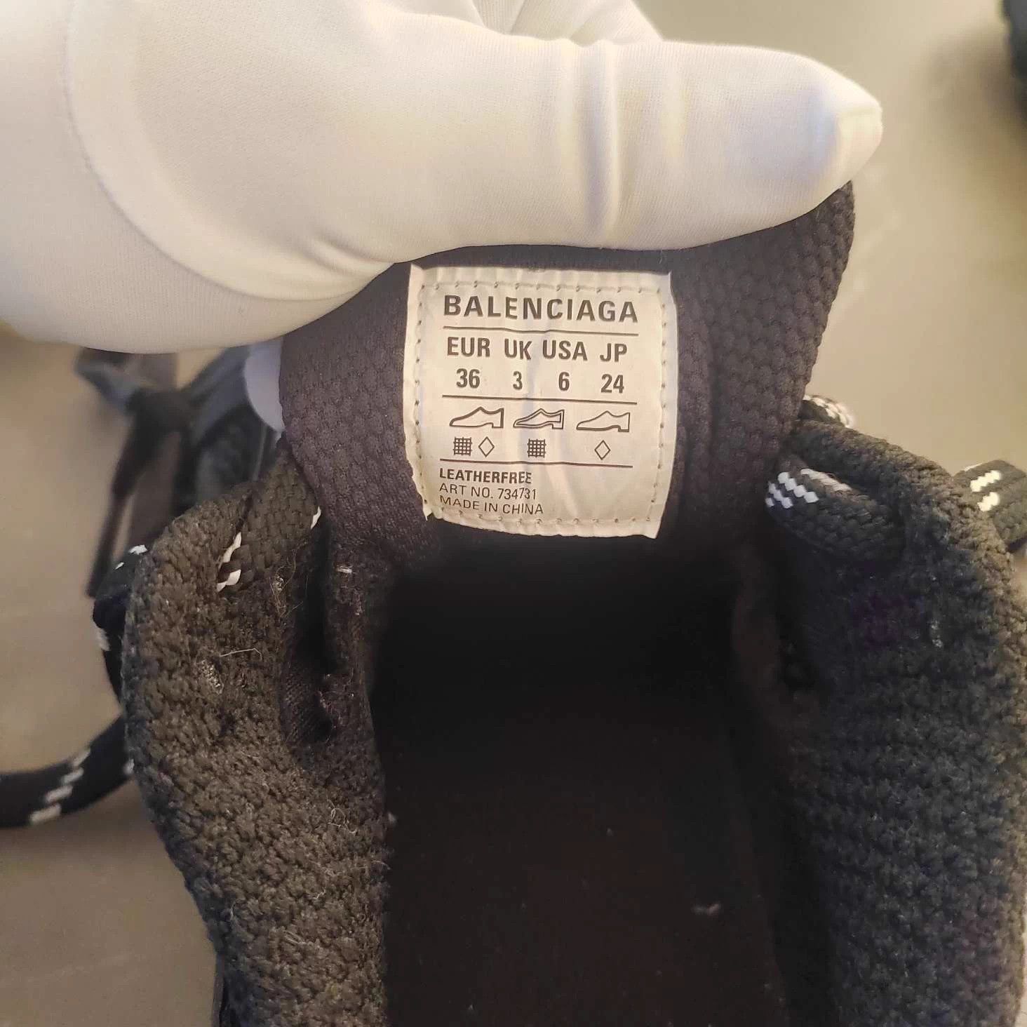 Balenciaga BALENCIAGA 3XL Black Silver Size 36 Size US 5.5 / IT 35.5 - 9 Thumbnail