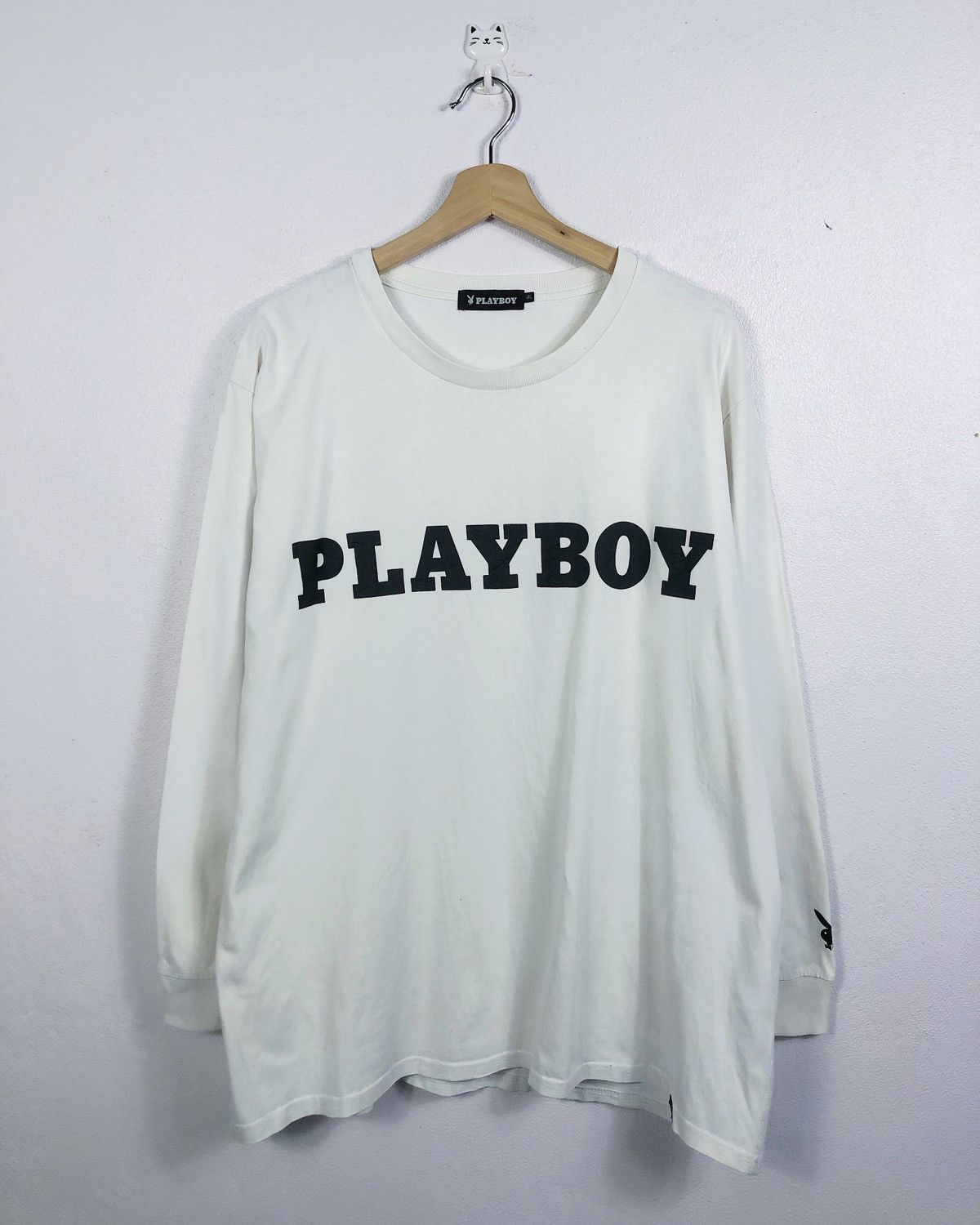 Playboy Rare Vintage Playboy Spellout LS Tee Size US XXL / EU 58 / 5 - 1 Thumbnail