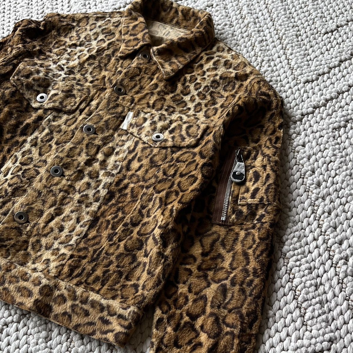 20471120 20471120 AW98 Leopard Faux Fur Trucker Jacket Size US M / EU 48-50 / 2 - 5 Thumbnail