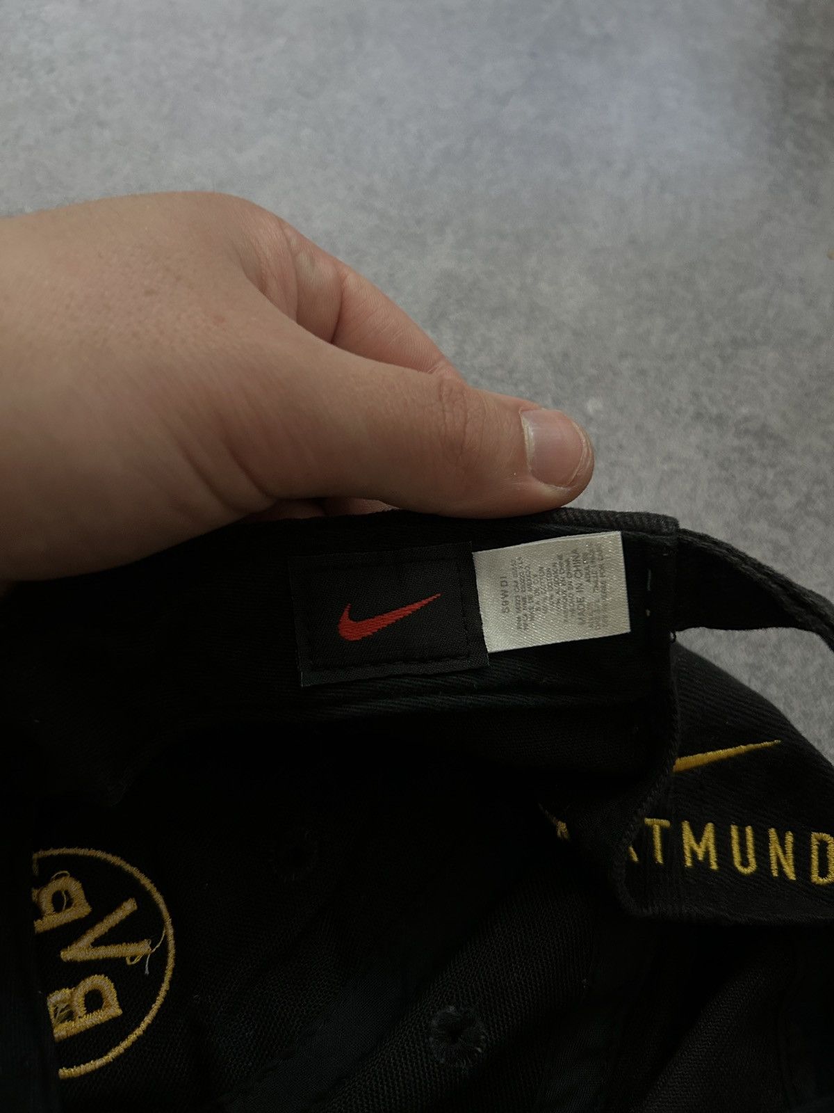 Nike × Vintage Vintage Nike Dortmund Big logo mens cap rare 90s Size ONE SIZE - 3 Thumbnail