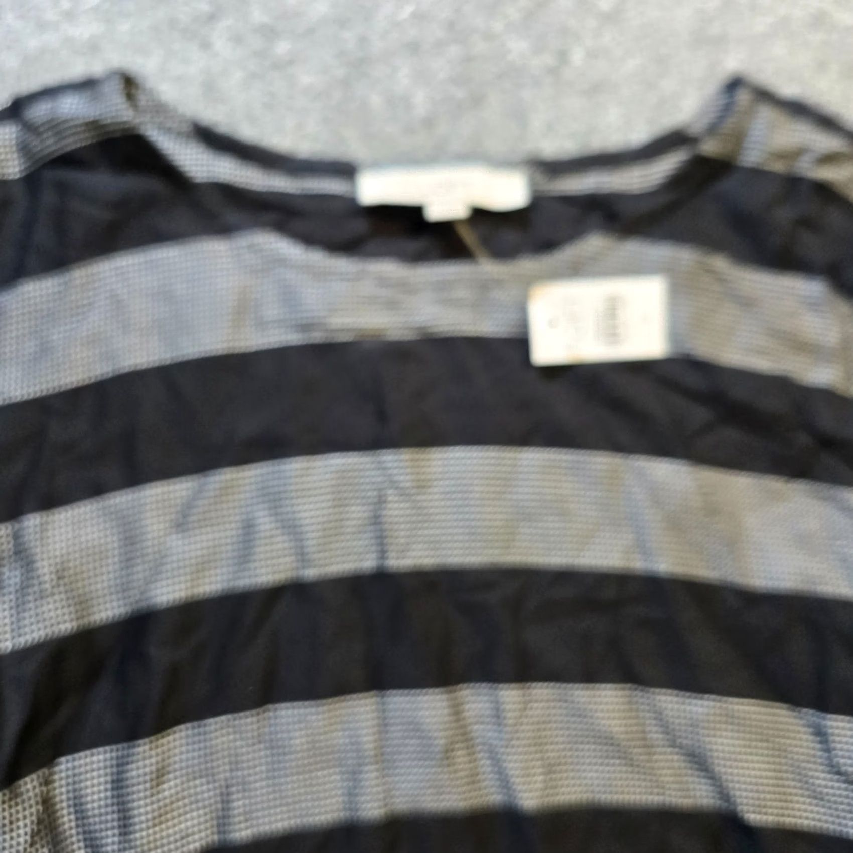 Loft LOFT Dress Womens Size Small Black Striped Short Sleeve Belted Casual Basic Shirt Womens Dress Size 28" / US 6 / IT 42 - 2 Thumbnail