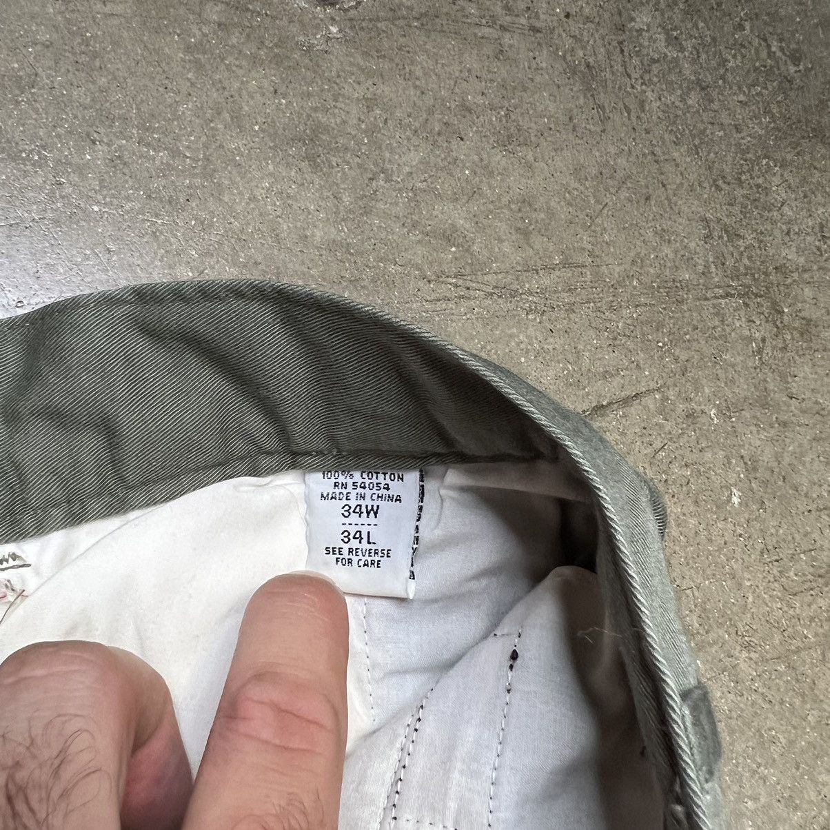 Bugle Boy Vintage 00s Y2K Bugle Boy Co. Causal Pleated Chino Pants Size US 34 / EU 50 - 7 Thumbnail