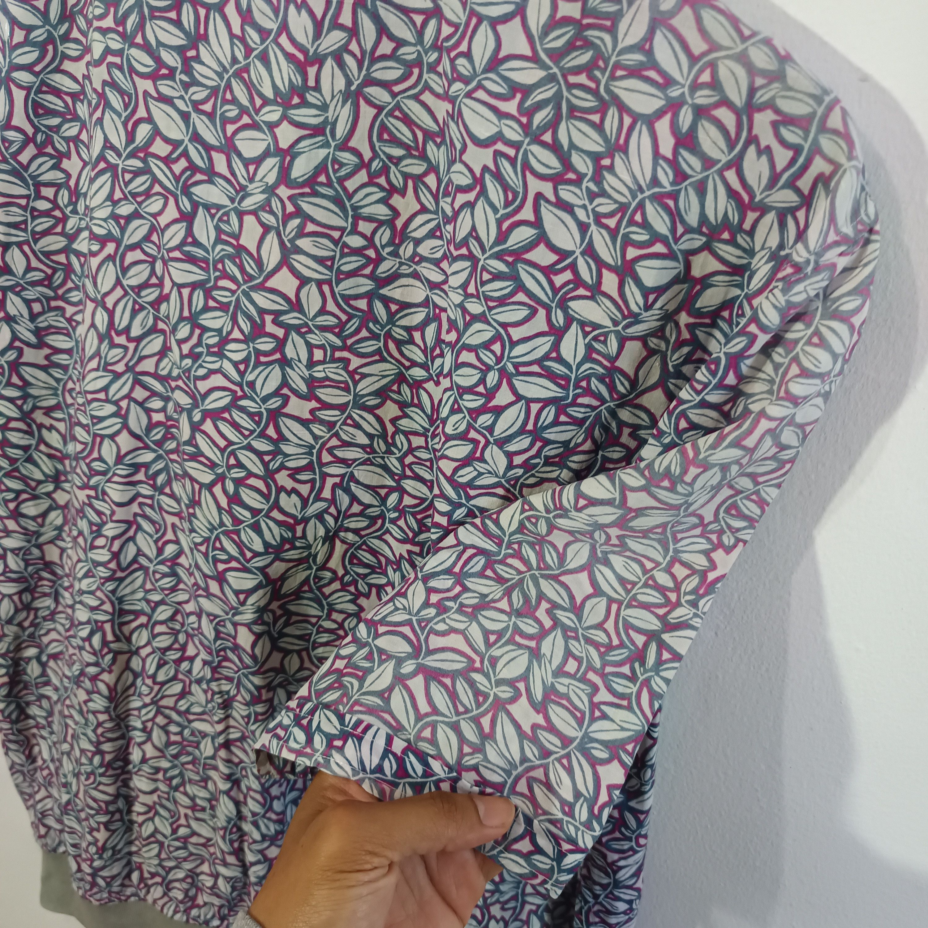 Hermes Vintage Hermes Leaf Pattern Jacket Size US L / EU 52-54 / 3 - 4 Thumbnail